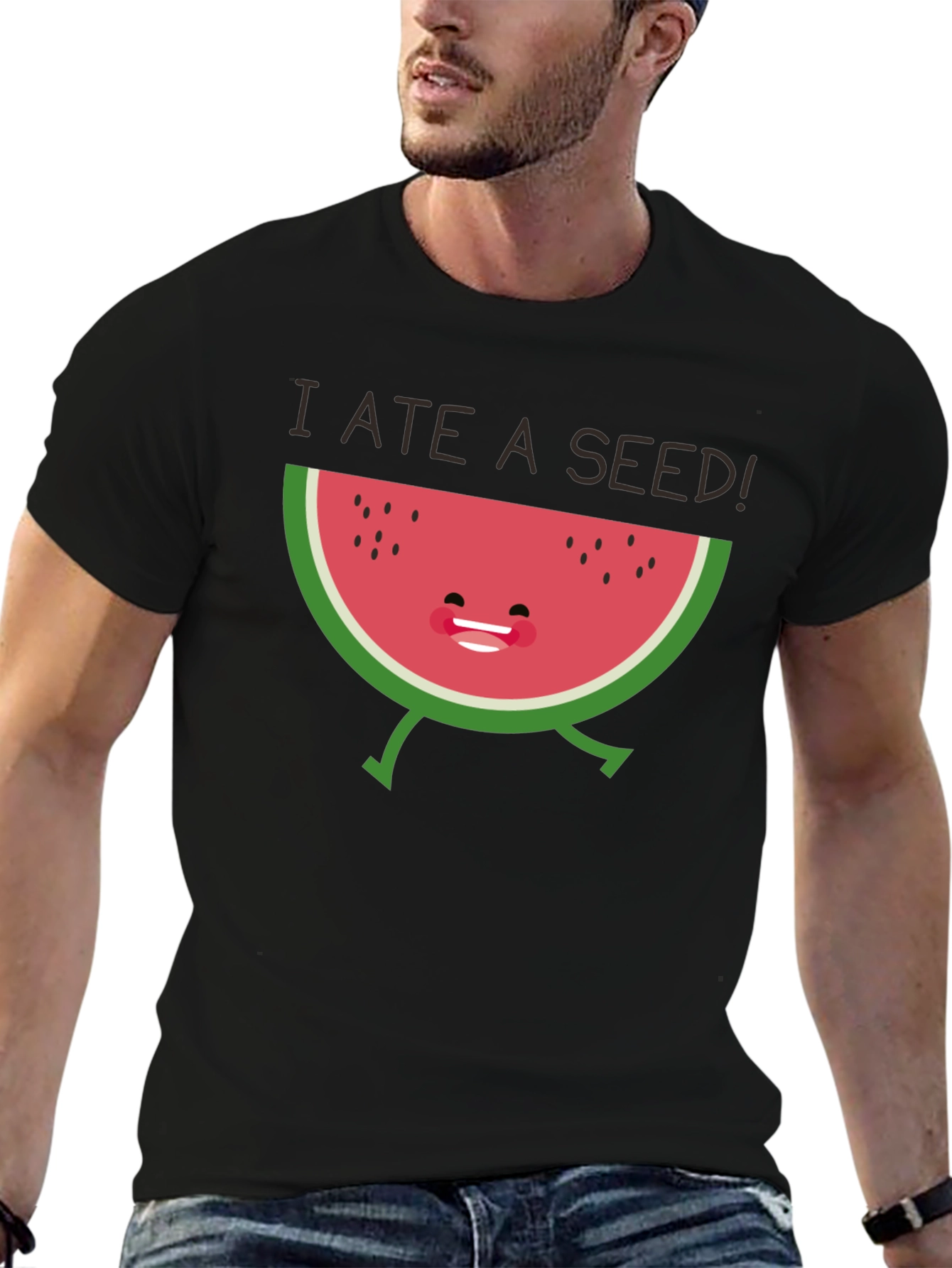 I Ate a Seed! Funny Watermelon Graphic Tee