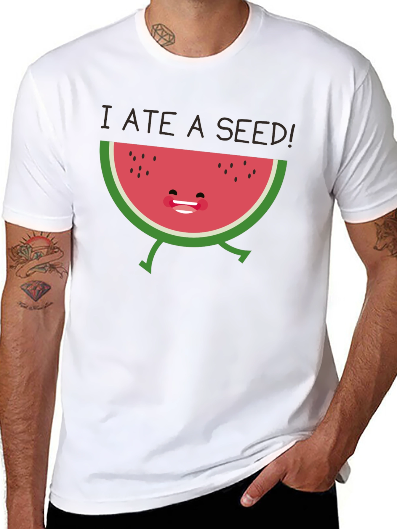 I Ate a Seed! Funny Watermelon Graphic Tee