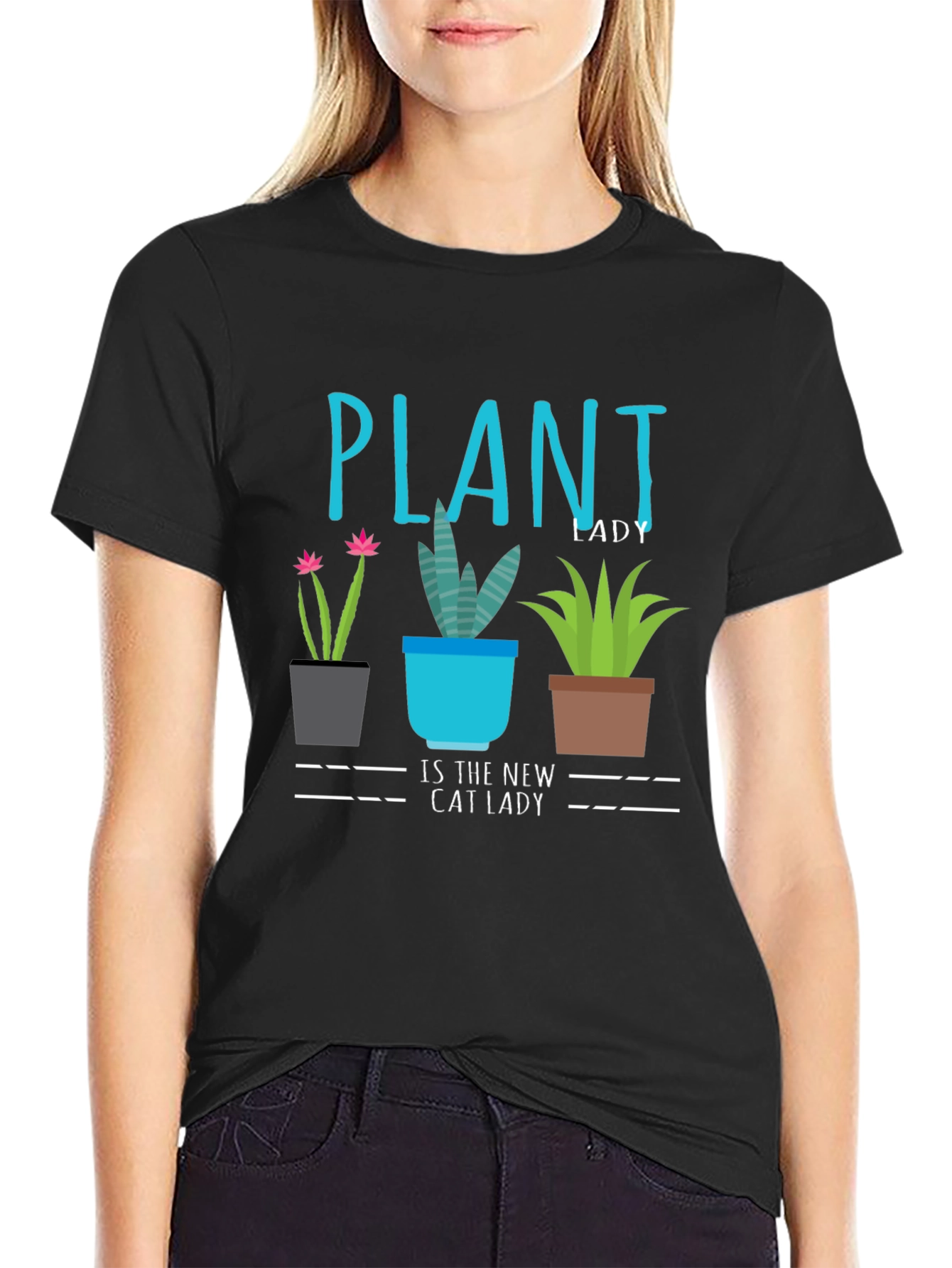Plant Lady T-Shirt - New Cat Lady Tee
