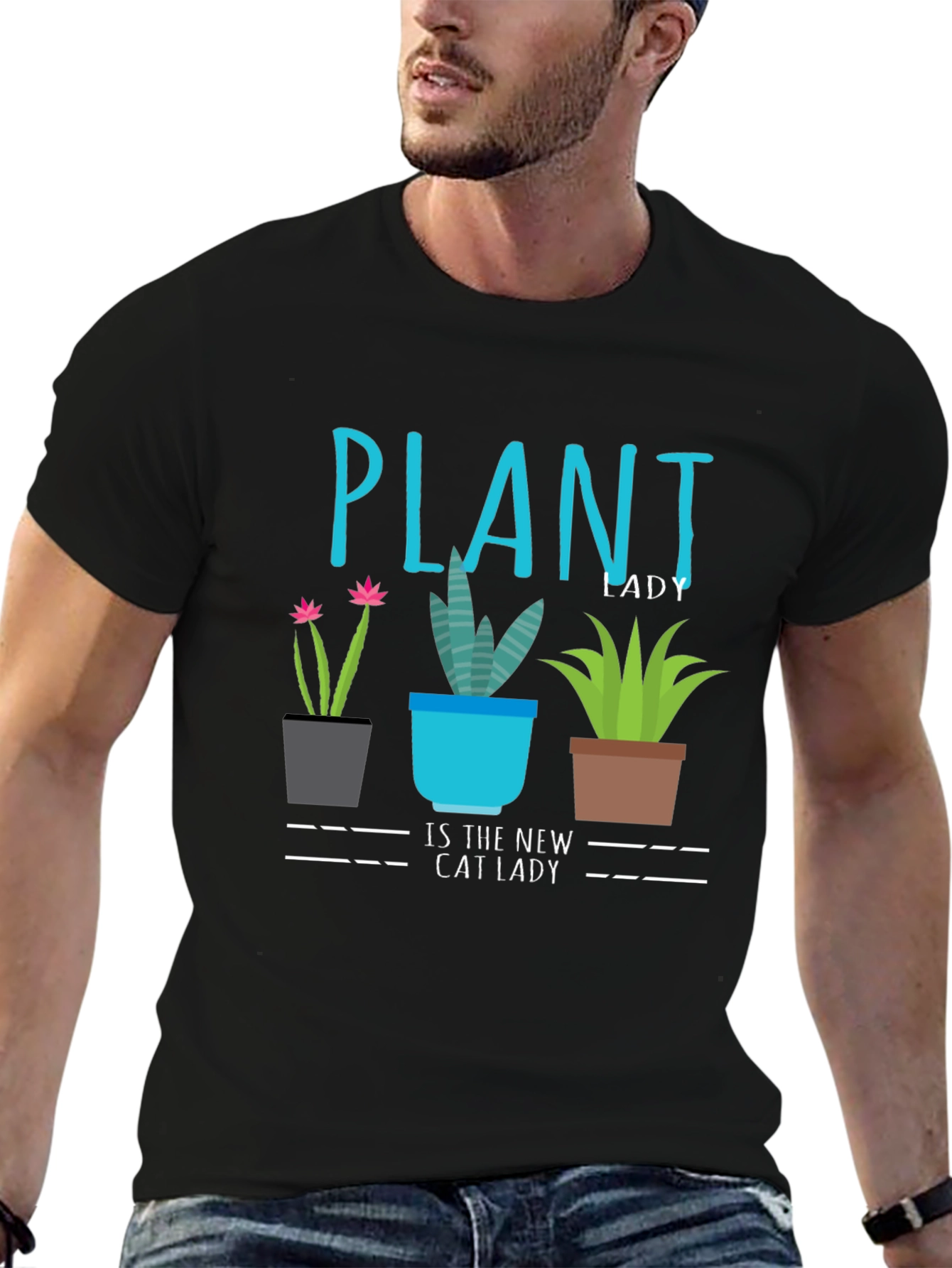 Plant Lady T-Shirt - New Cat Lady Tee