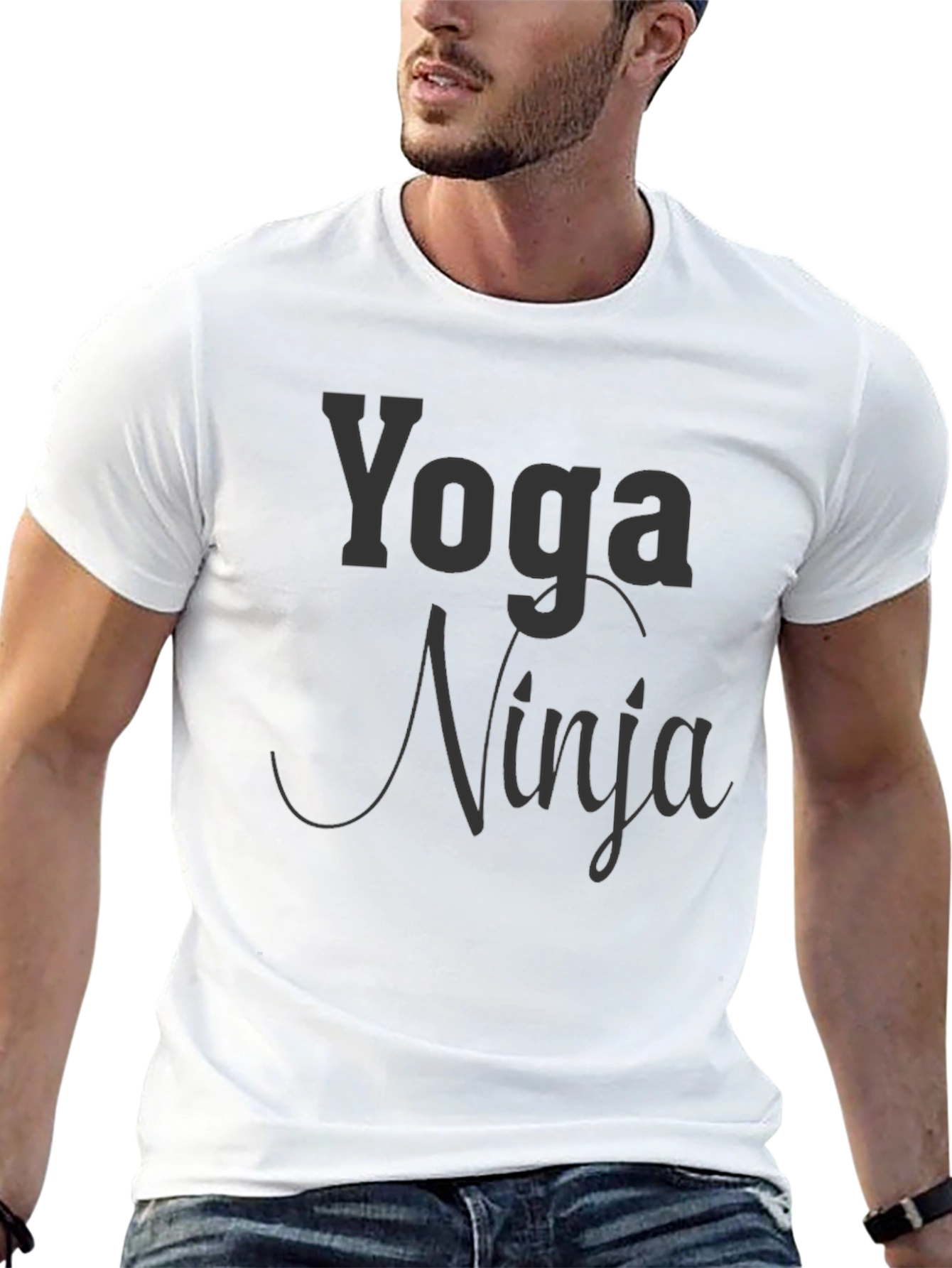 Yoga Ninja T-Shirt - Black Graphic Tee