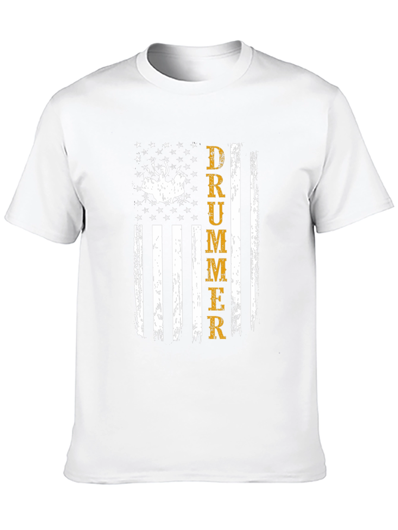Drummer American Flag Graphic T-Shirt
