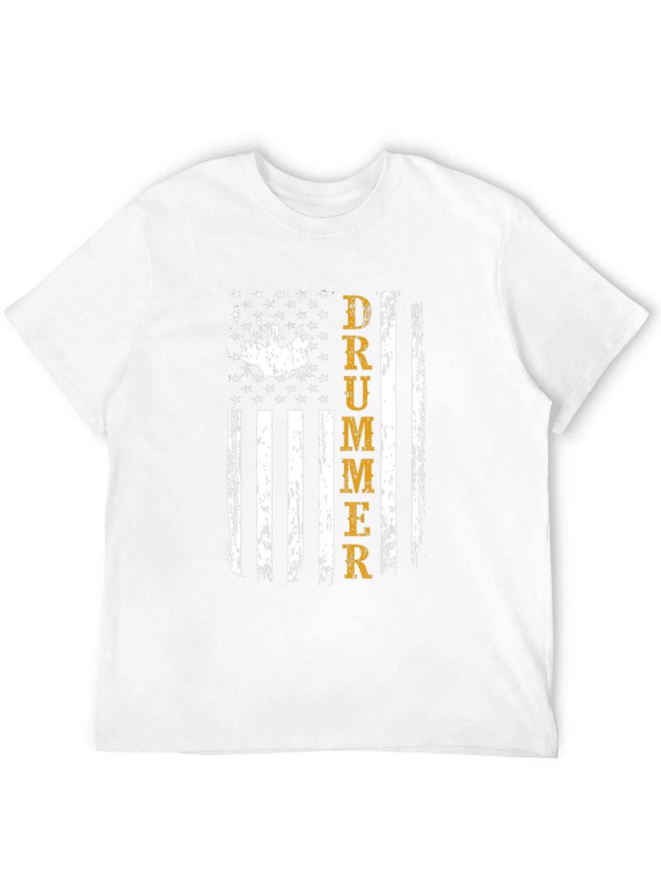 Drummer American Flag Graphic T-Shirt