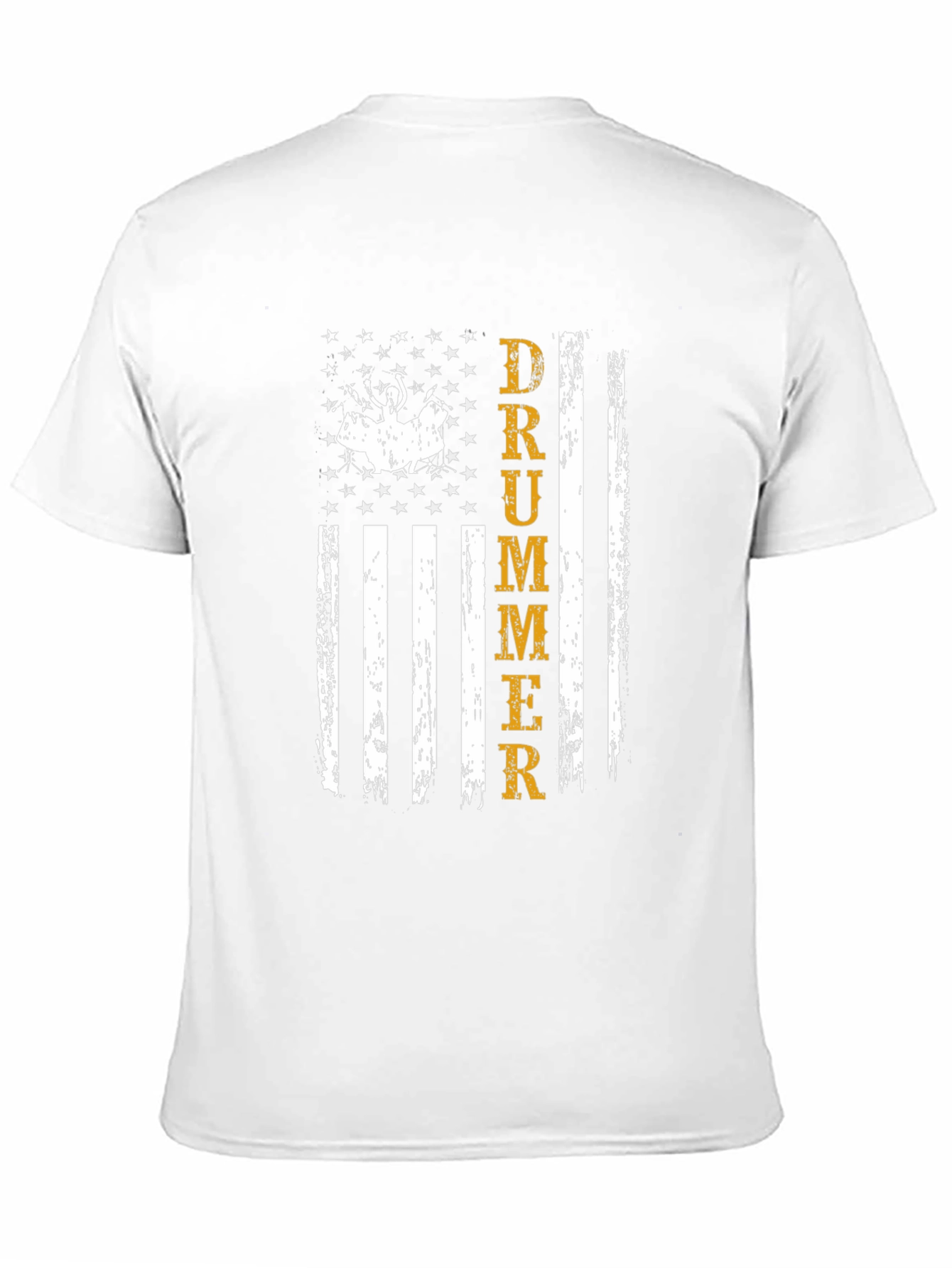 Drummer American Flag Graphic T-Shirt