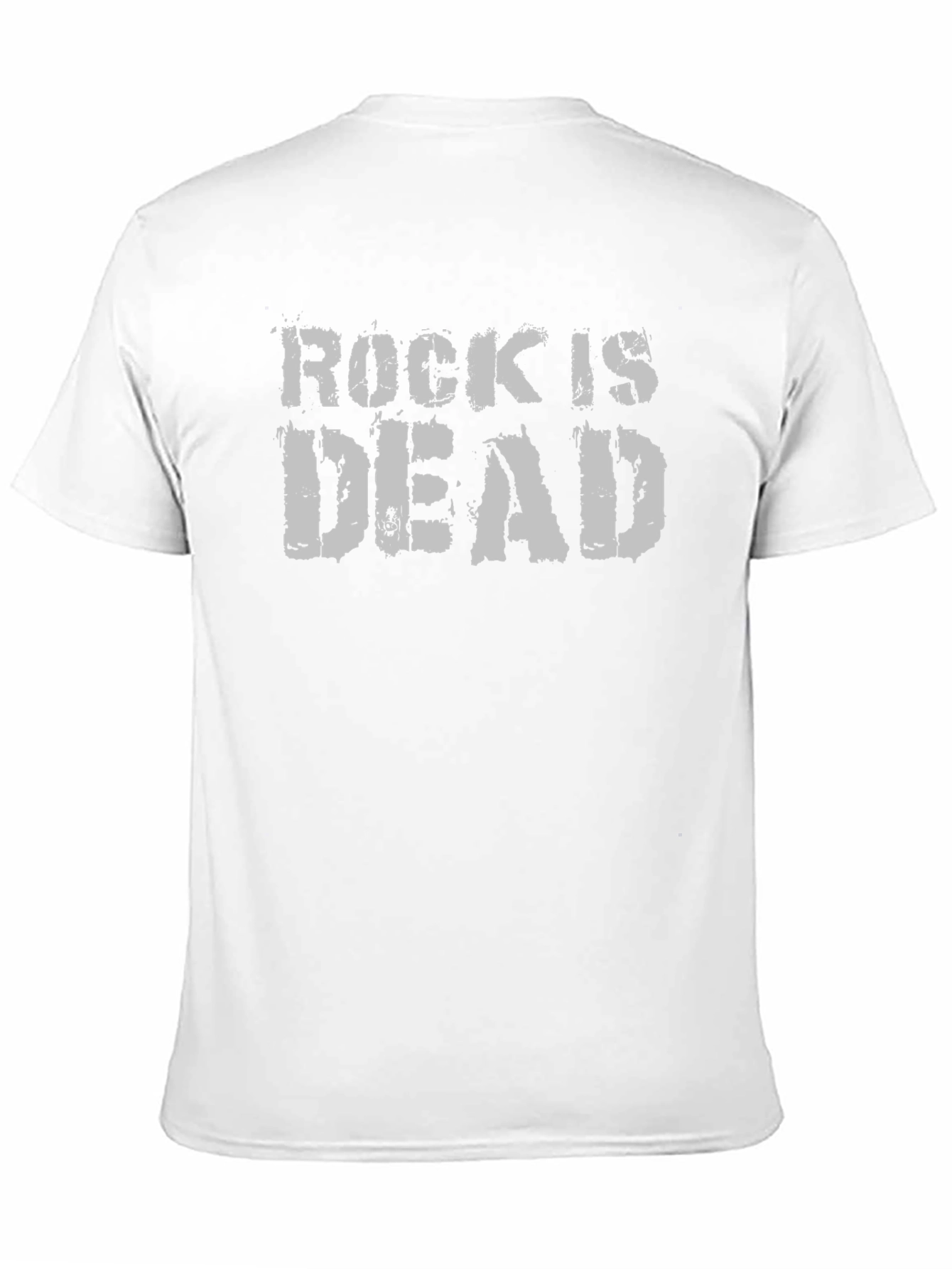 Rock Is Dead Graphic Tee - Black Cotton T-Shirt