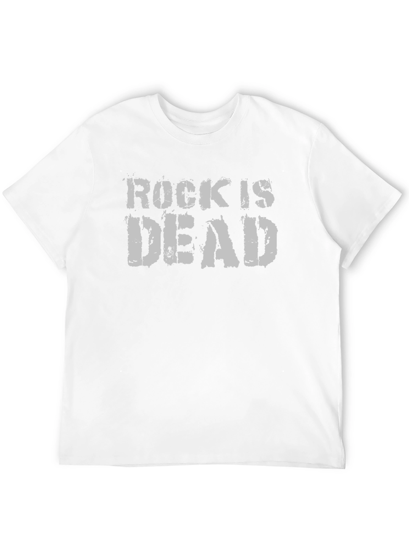 Rock Is Dead Graphic Tee - Black Cotton T-Shirt
