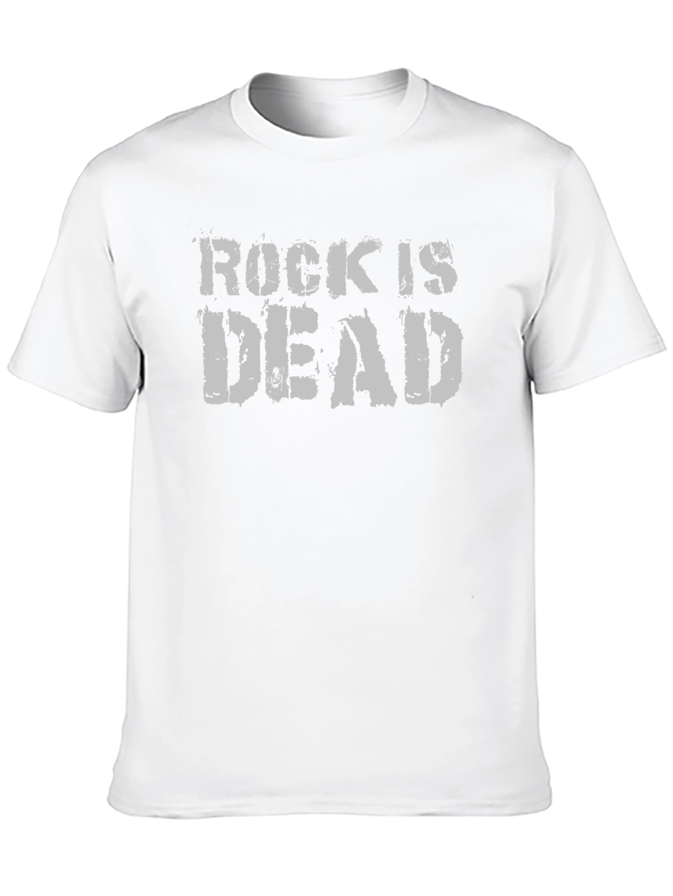 Rock Is Dead Graphic Tee - Black Cotton T-Shirt