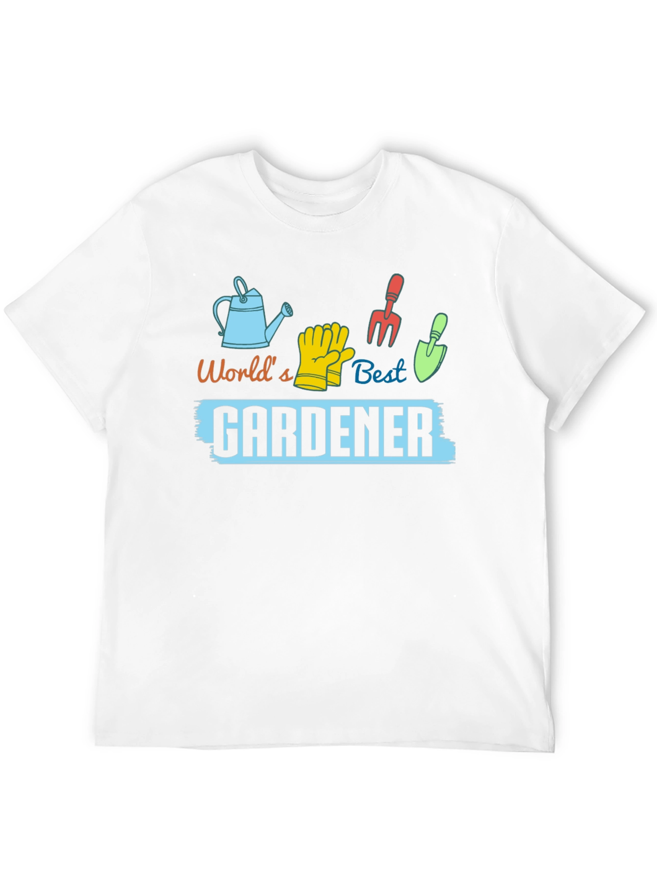 Worlds Best Gardener T-Shirt - Gardening Gift
