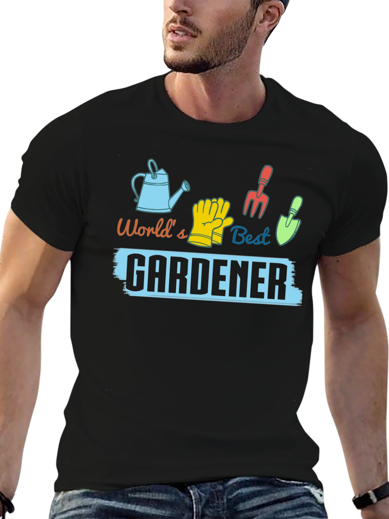 Worlds Best Gardener T-Shirt - Gardening Gift