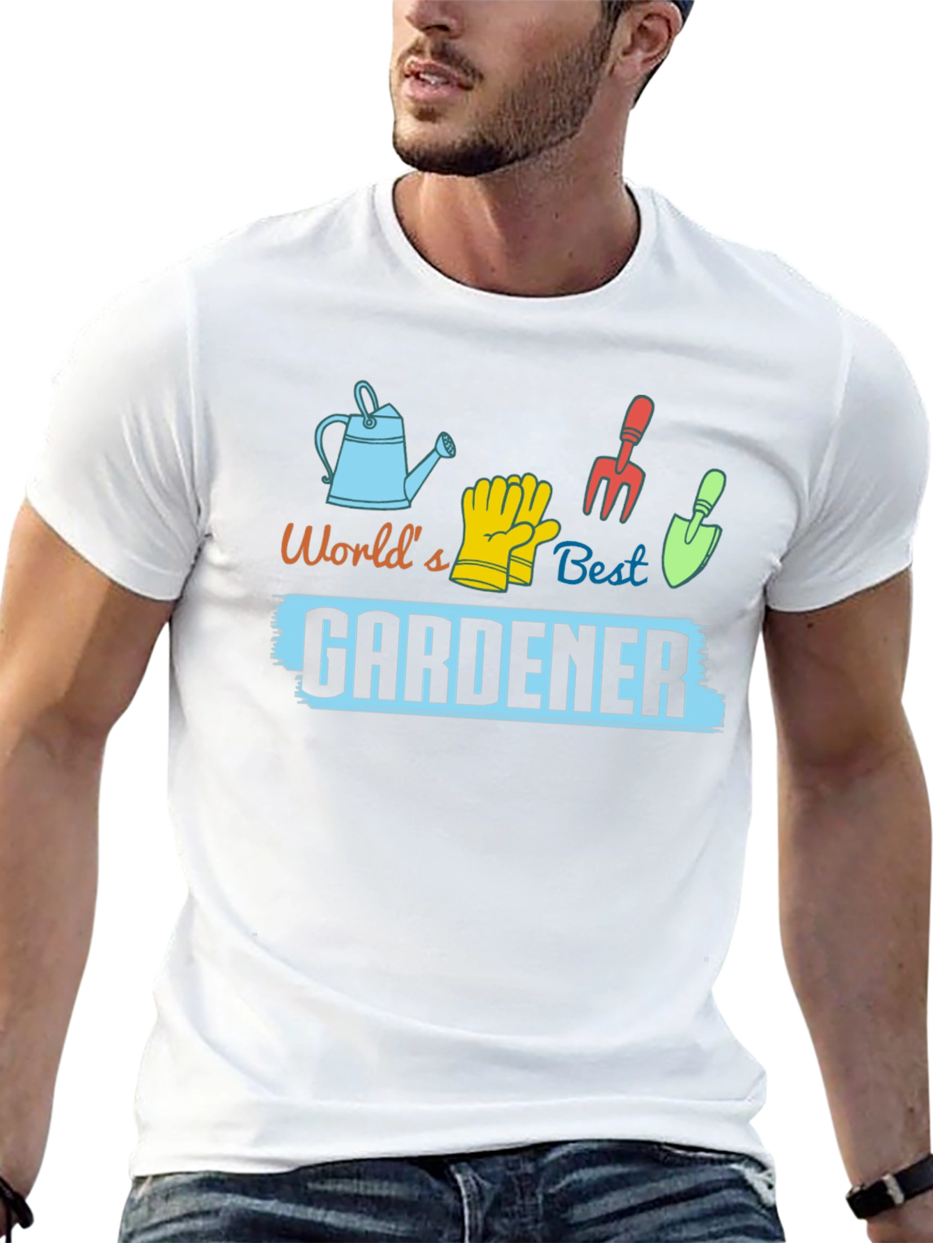 Worlds Best Gardener T-Shirt - Gardening Gift