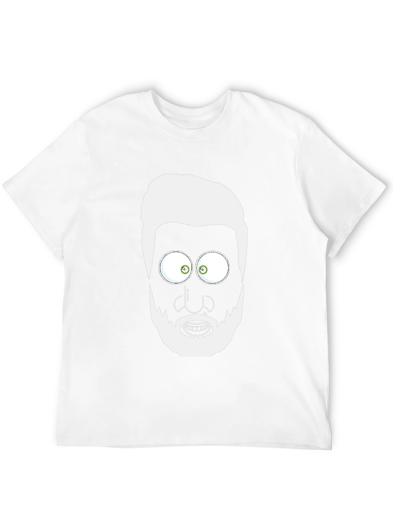 Cartoon Face Graphic T-Shirt - Mens Black Tee