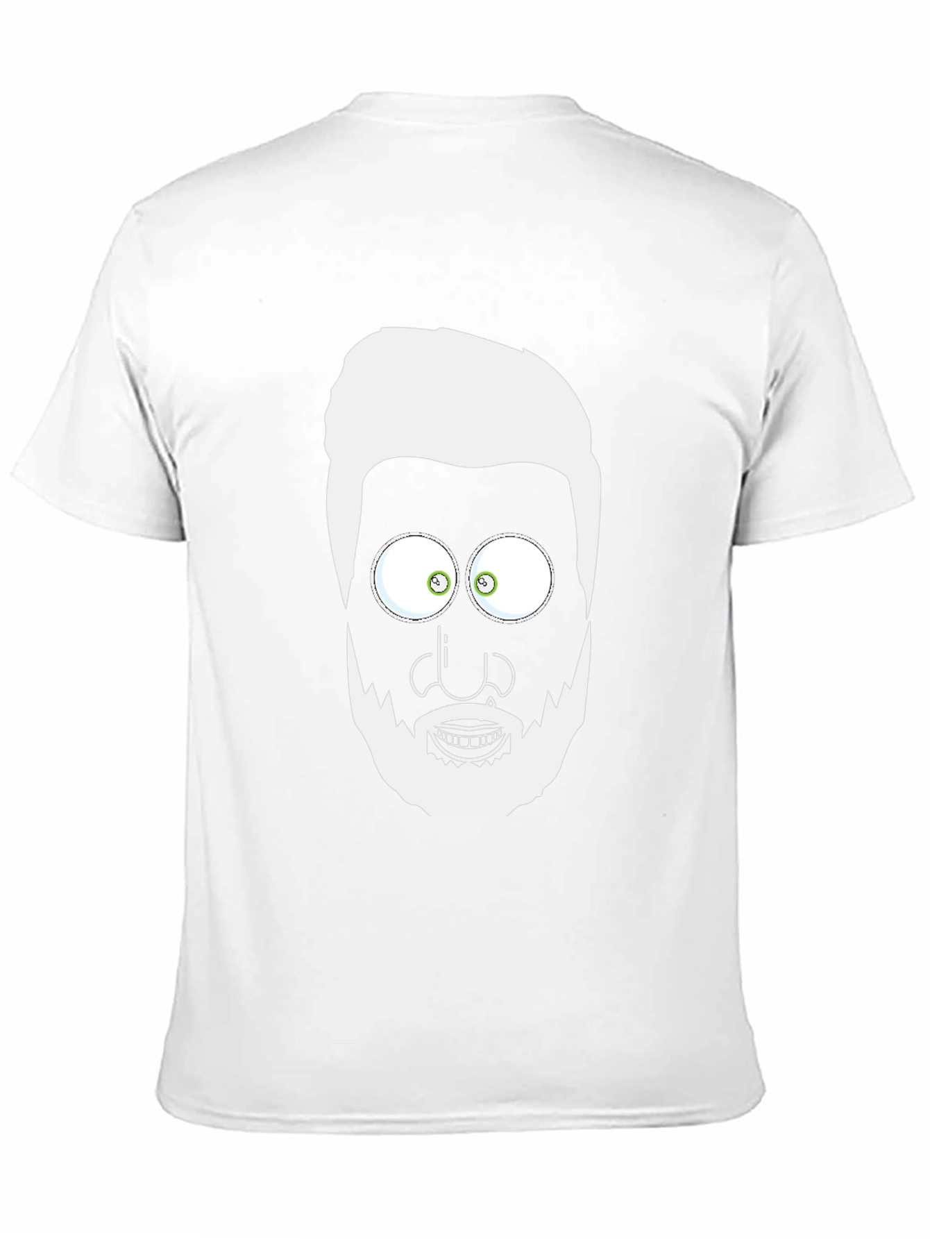 Cartoon Face Graphic T-Shirt - Mens Black Tee