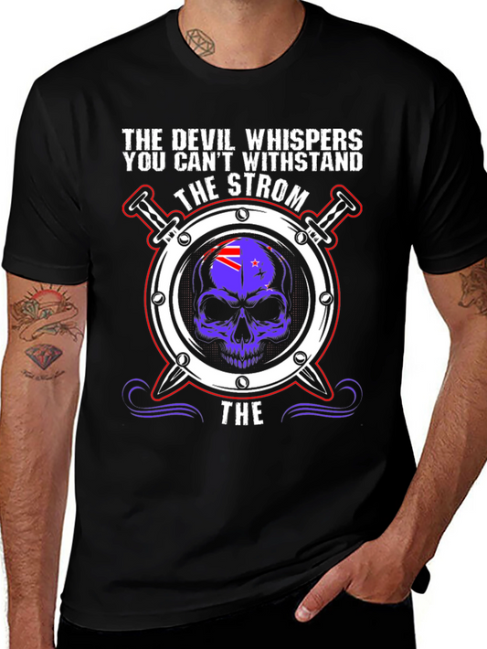 Skull & Swords Graphic Tee - The Devil Whispers T-Shirt