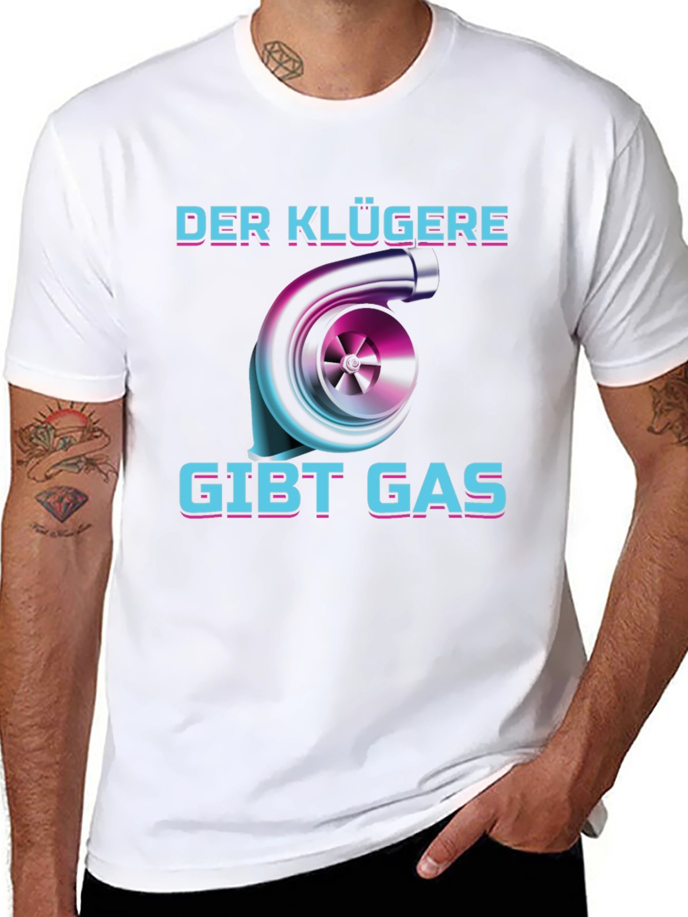 Der Klügere Gibt Gas Turbo T-Shirt