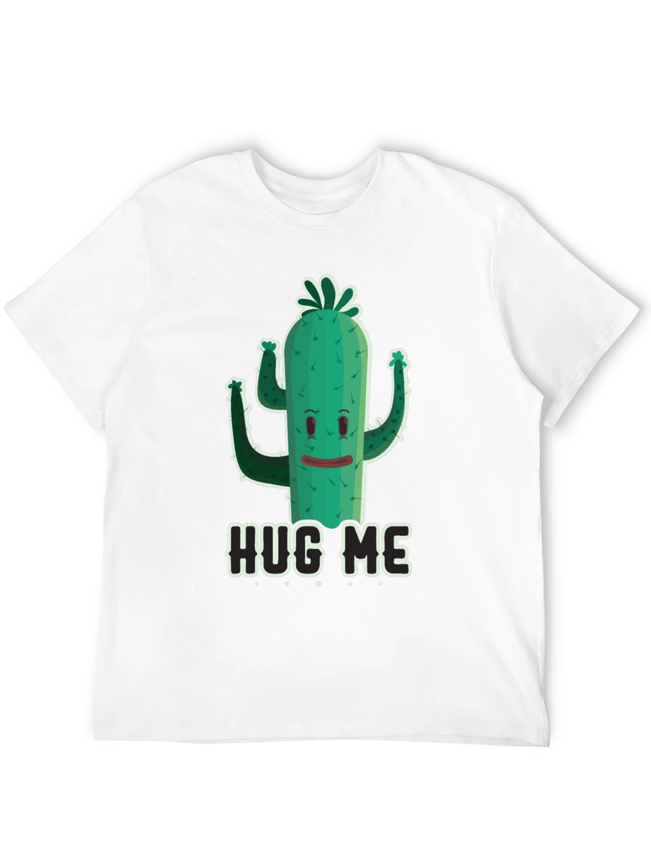 Hug Me Cactus Graphic Tee - Funny Unisex T-Shirt