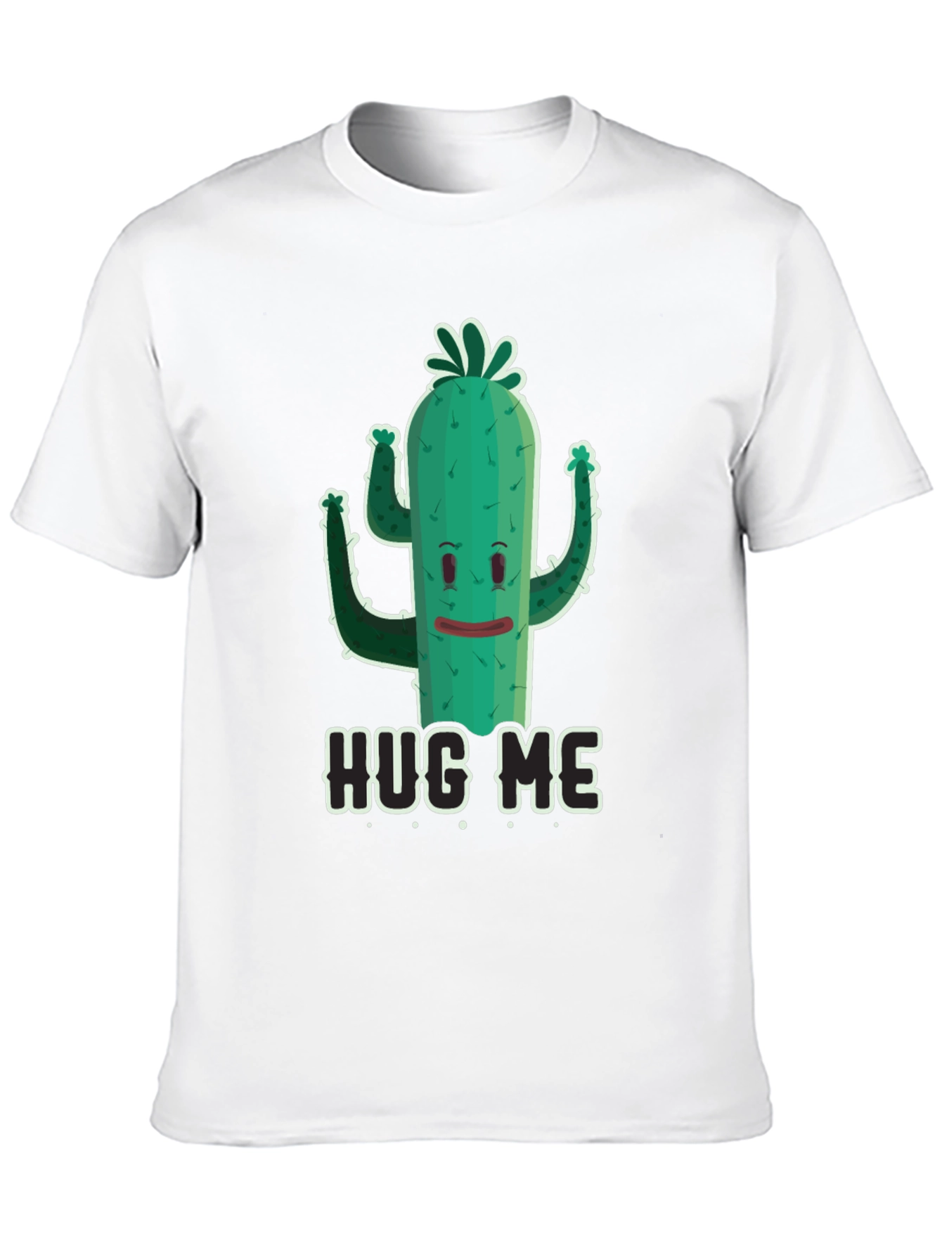 Hug Me Cactus Graphic Tee - Funny Unisex T-Shirt