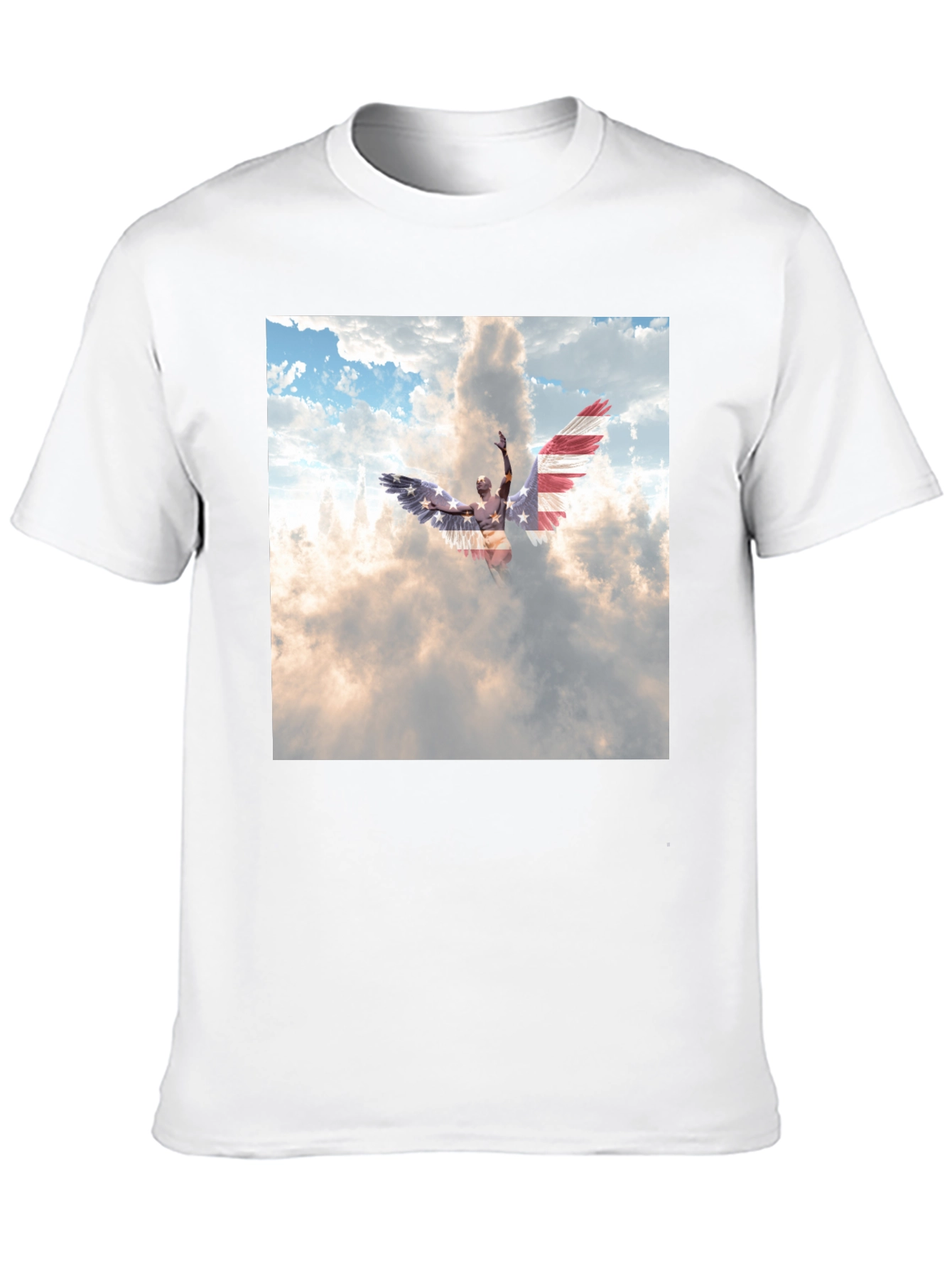 Angel Wings USA Flag T-Shirt
