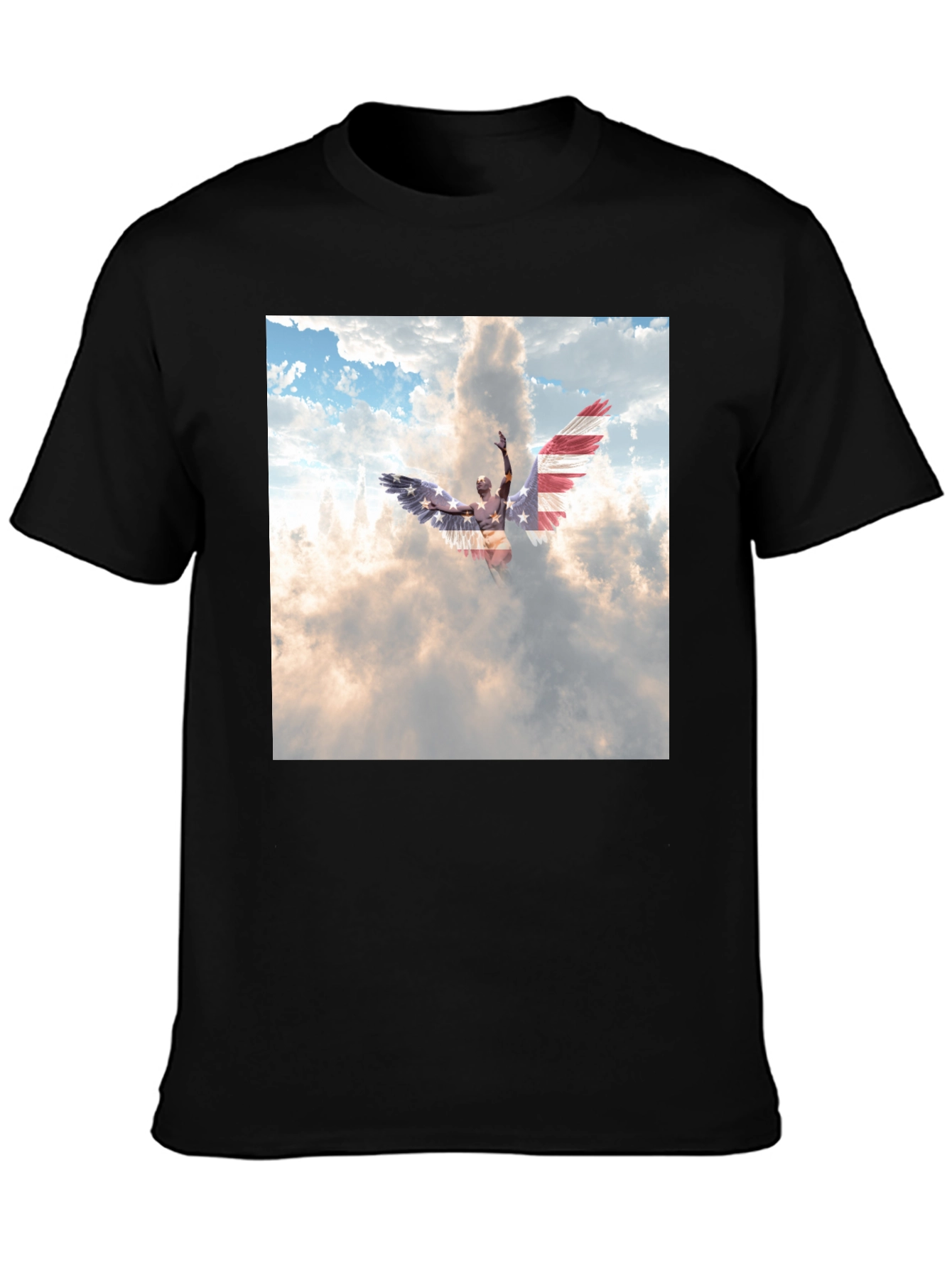 Angel Wings USA Flag T-Shirt