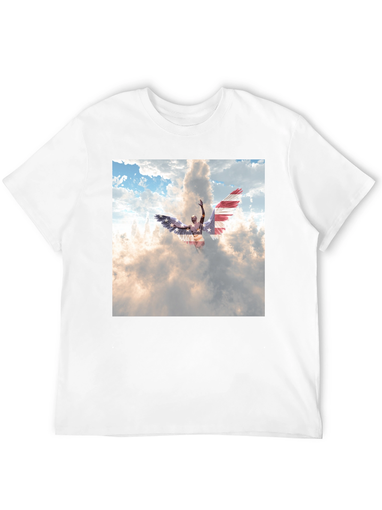 Angel Wings USA Flag T-Shirt