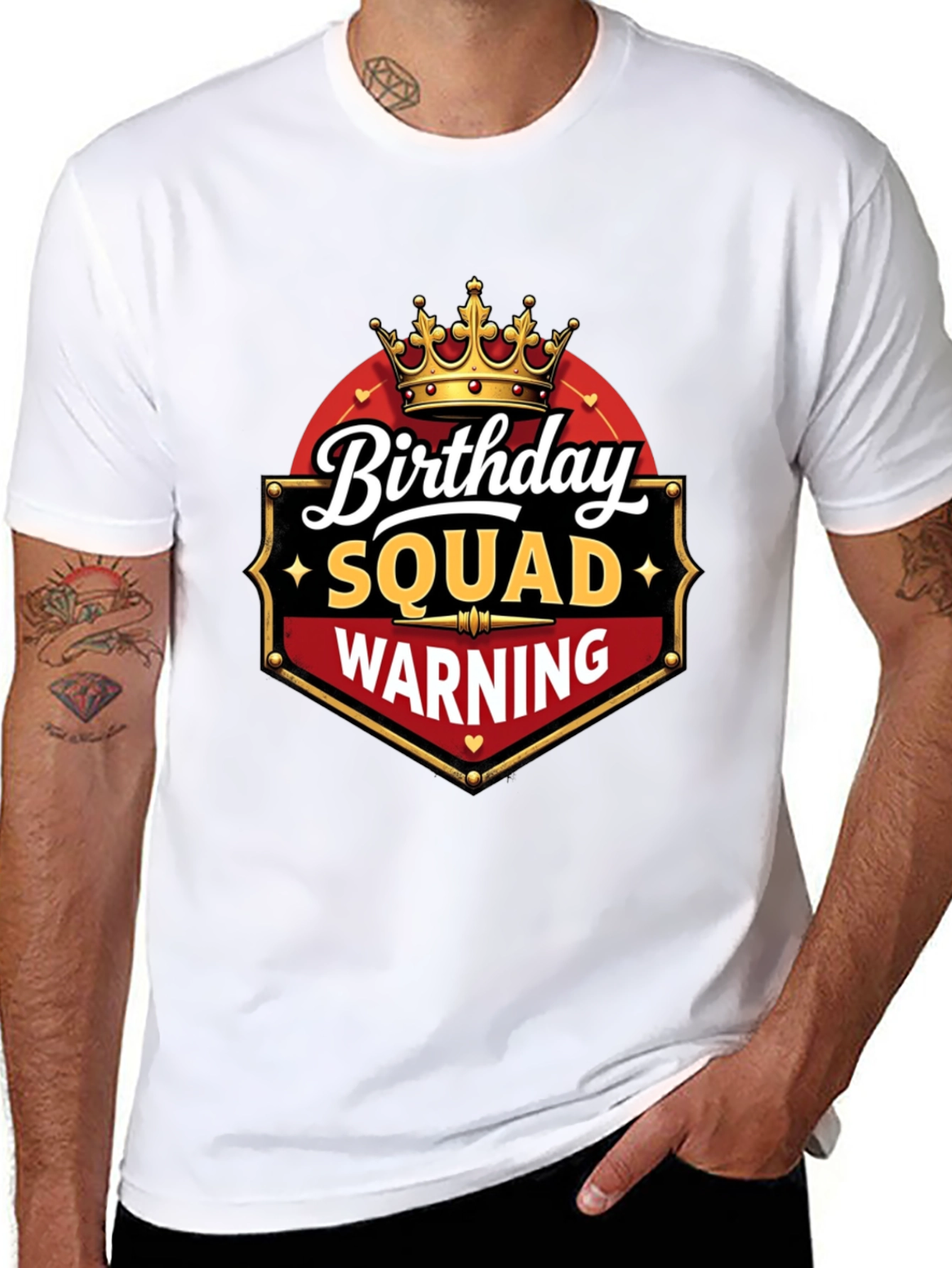 Birthday Squad Warning T-Shirt