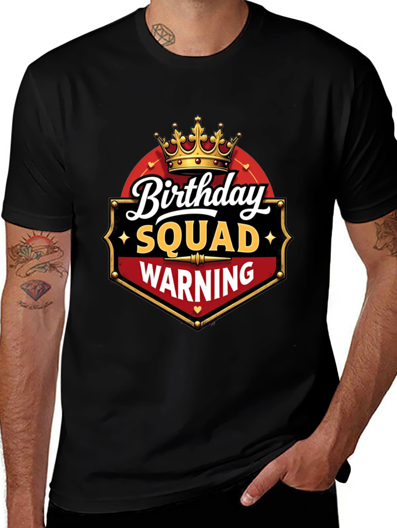 Birthday Squad Warning T-Shirt
