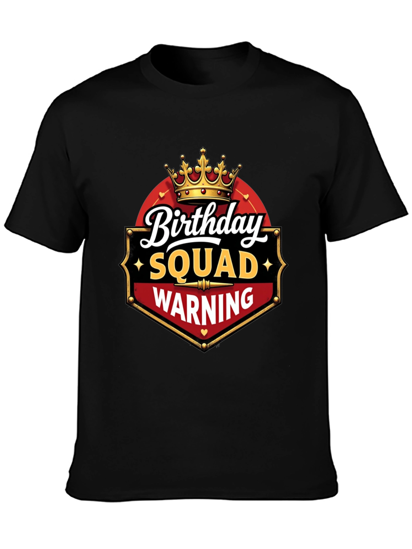 Birthday Squad Warning T-Shirt