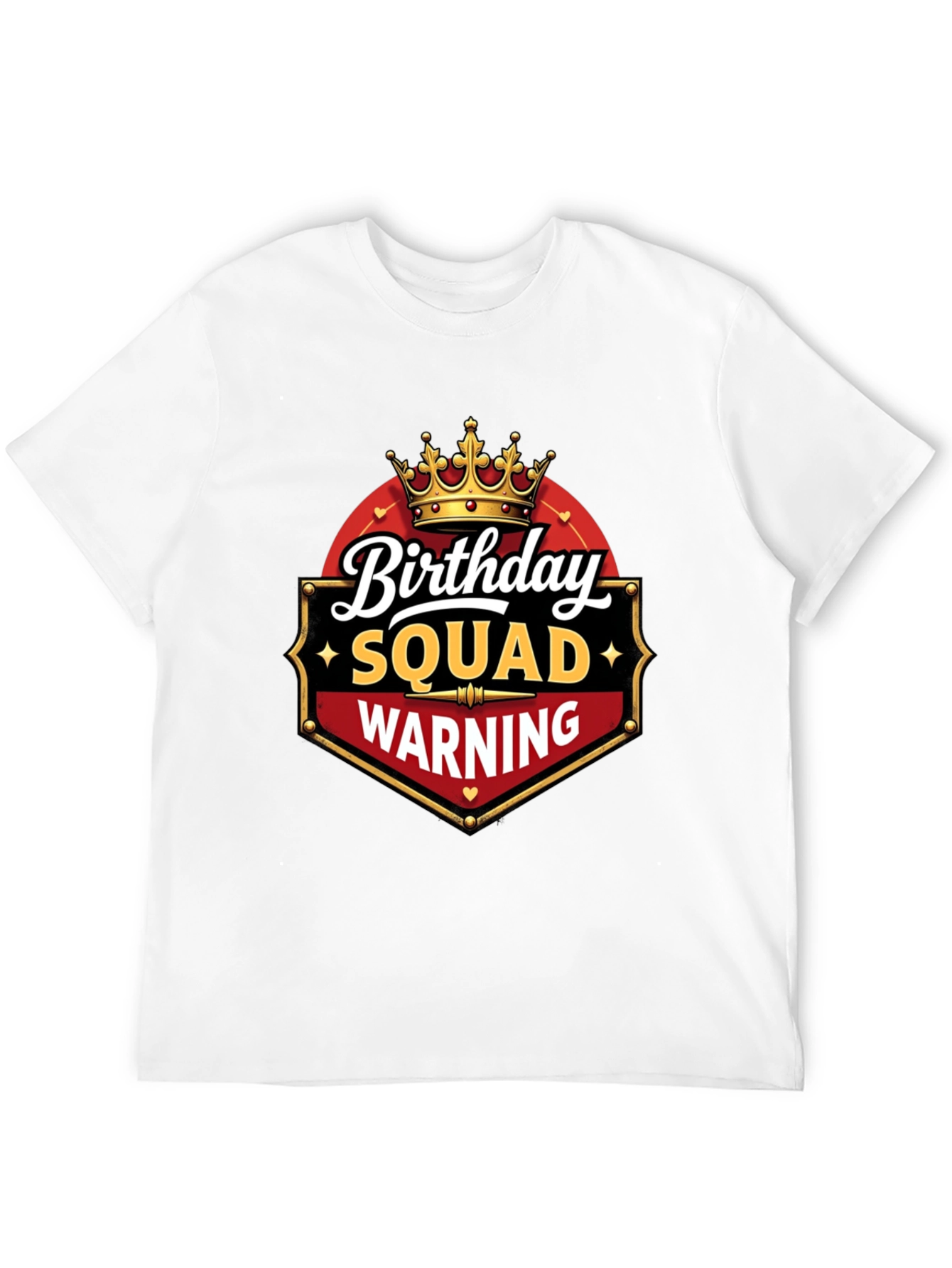 Birthday Squad Warning T-Shirt
