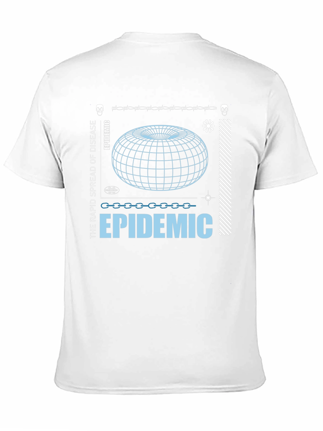 Epidemic Graphic Print Black T-Shirt
