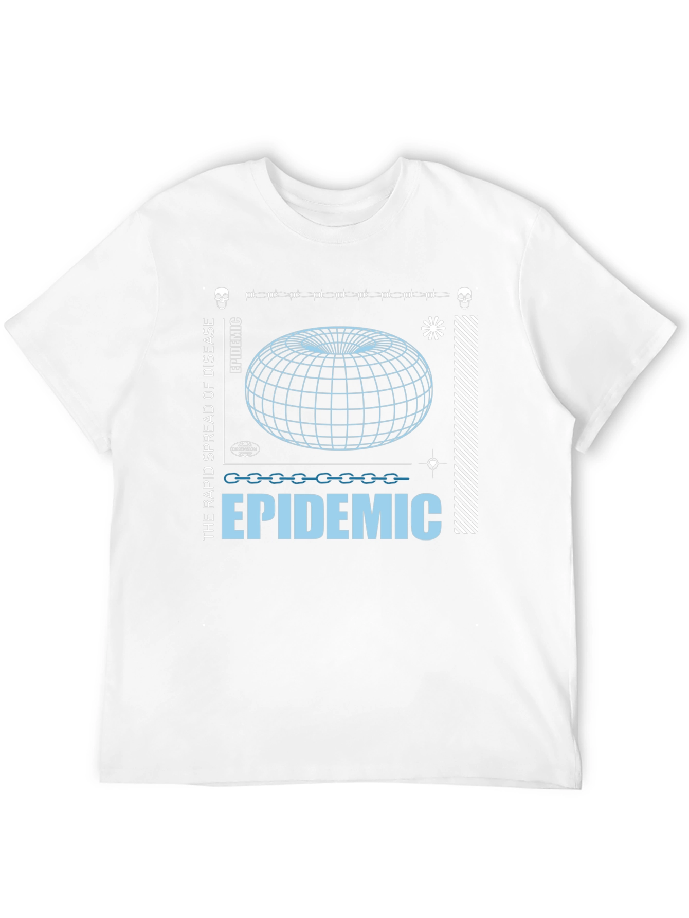 Epidemic Graphic Print Black T-Shirt