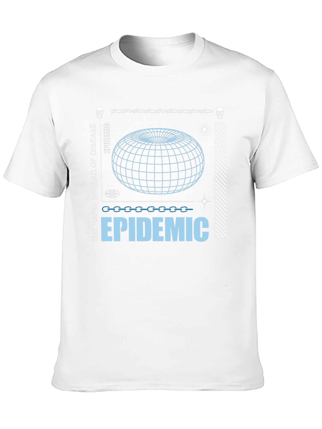 Epidemic Graphic Print Black T-Shirt
