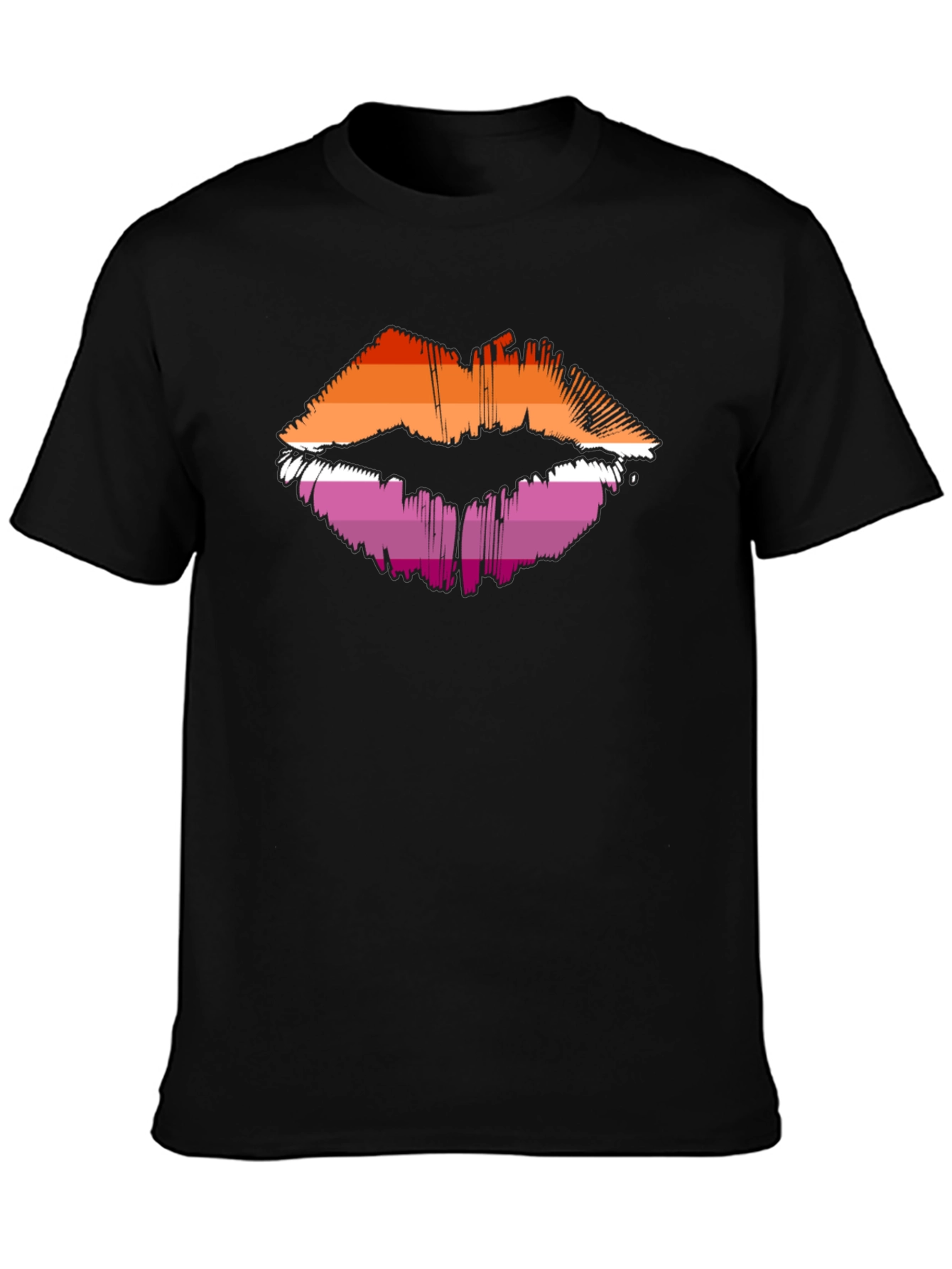Lesbian Pride Lips Graphic Tee