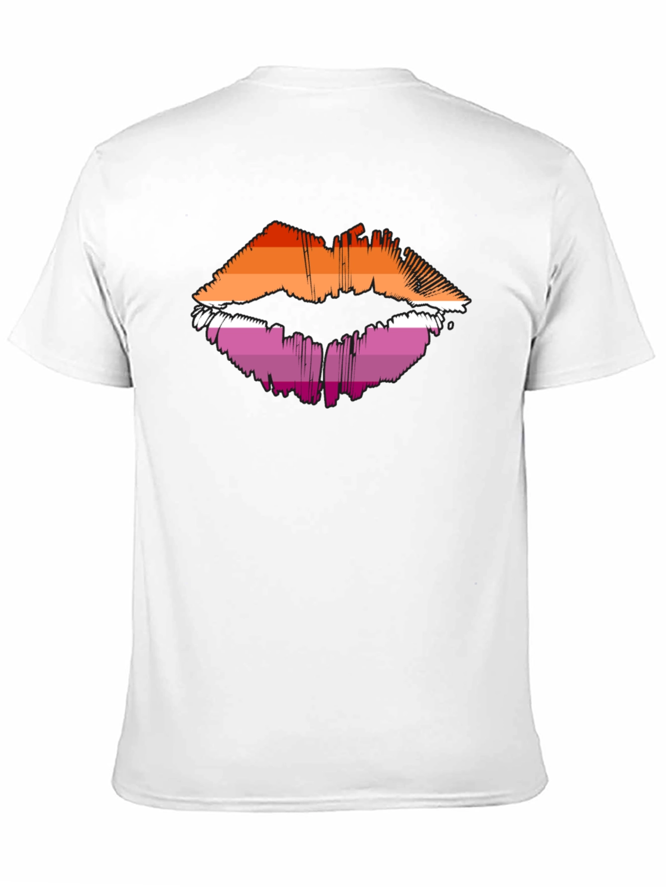 Lesbian Pride Lips Graphic Tee
