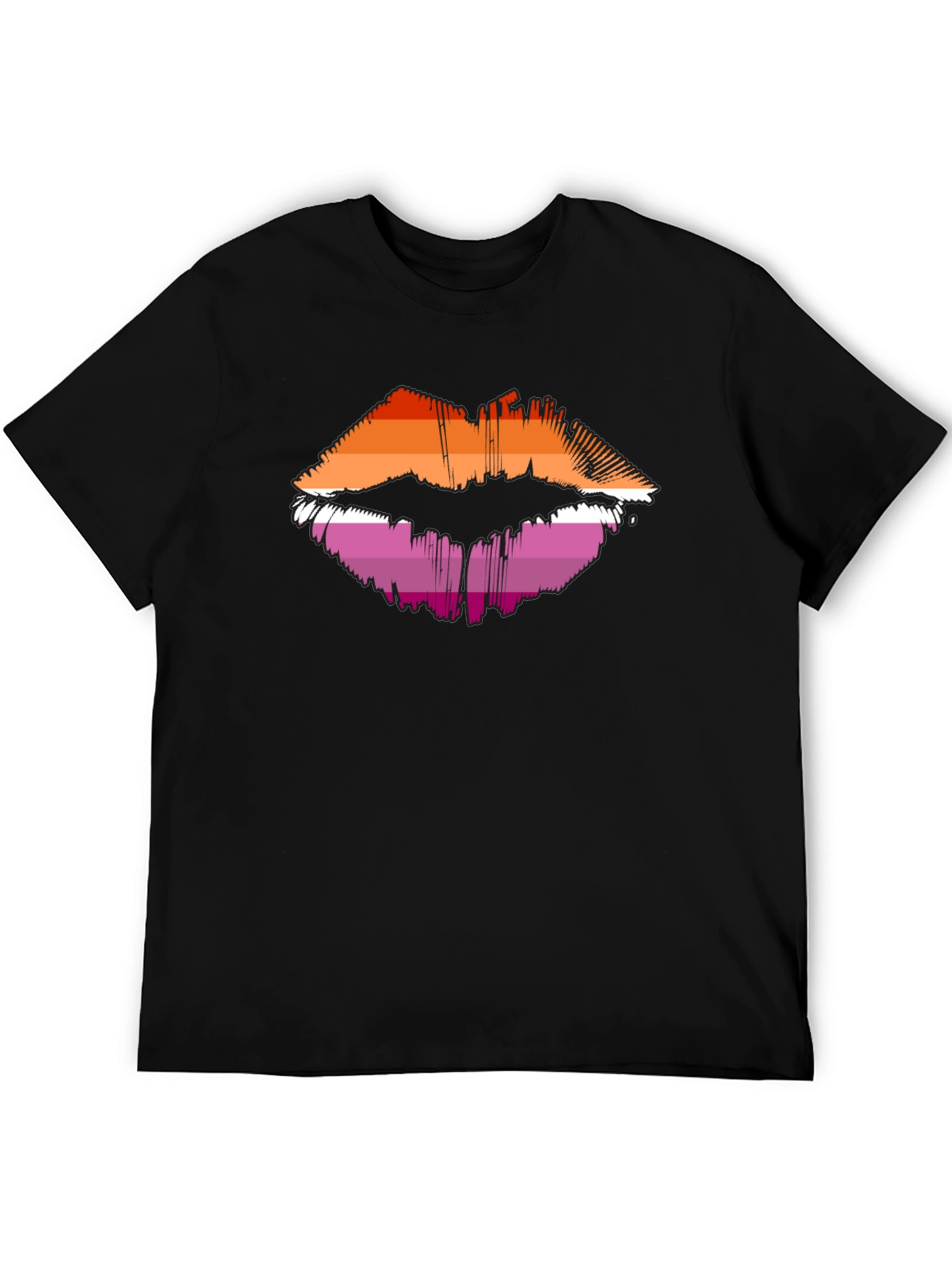 Lesbian Pride Lips Graphic Tee