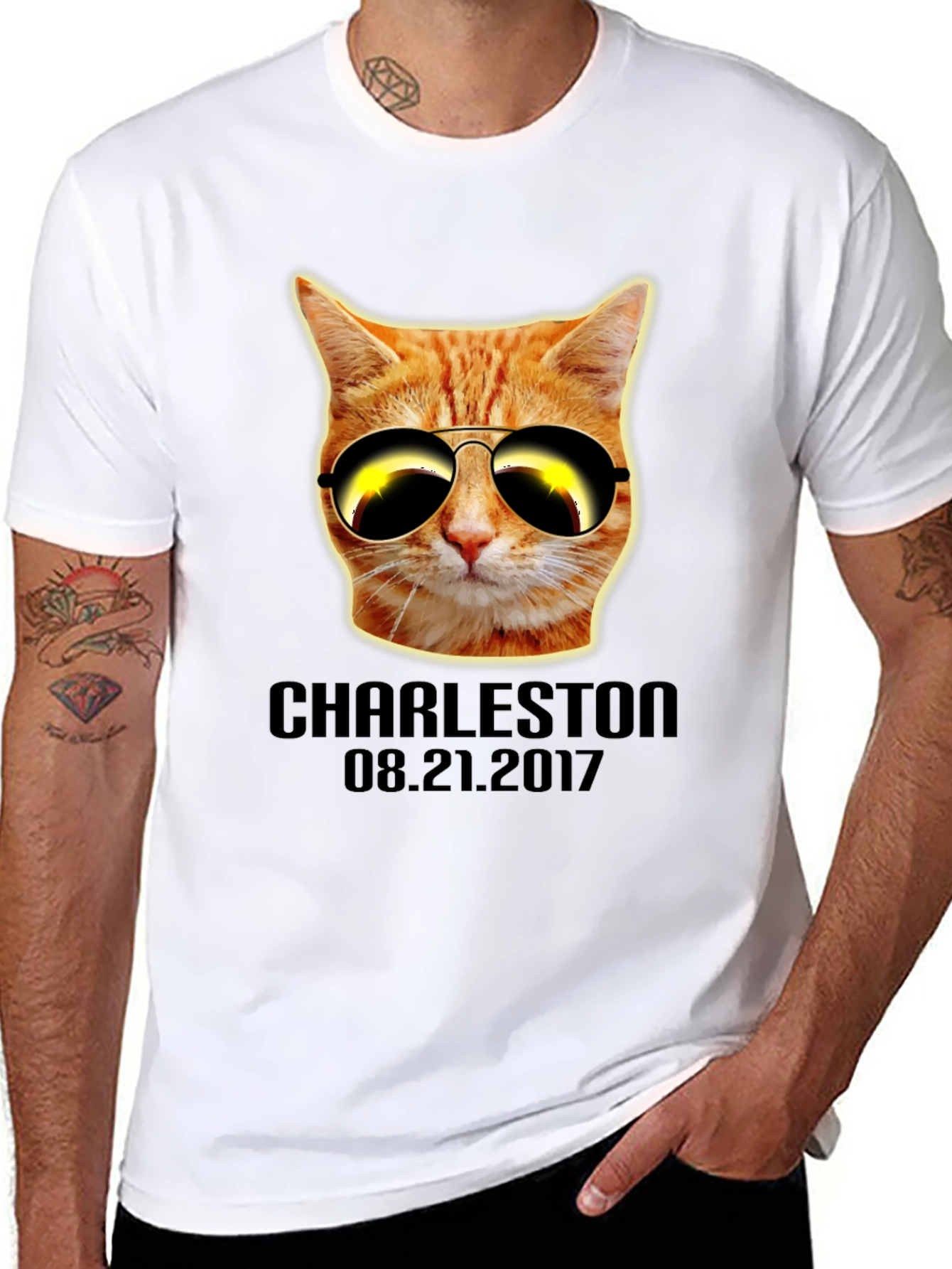 Cool Cat Sunglasses T-Shirt - Charleston 08.21.2017