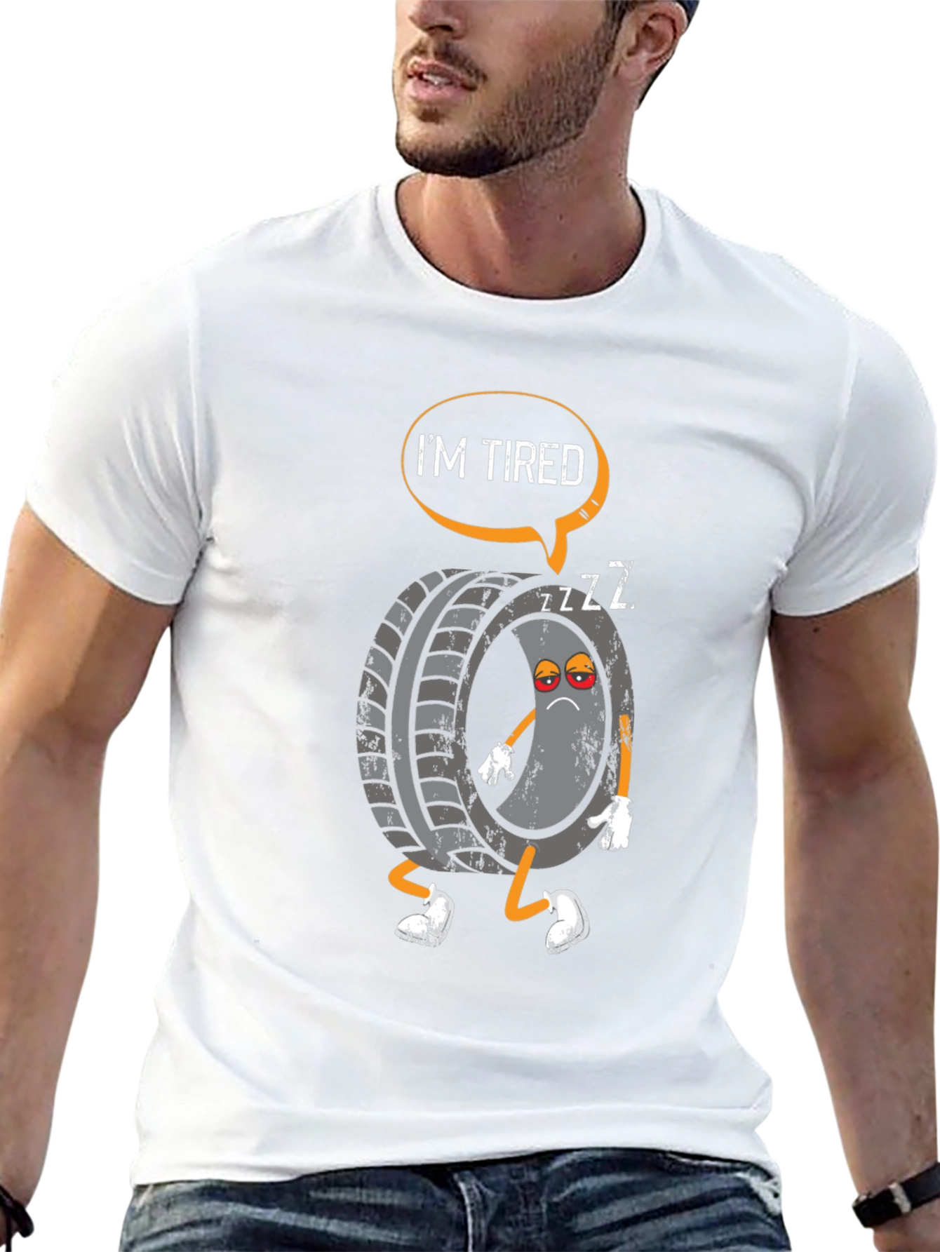 Im Tired Tire Graphic Tee