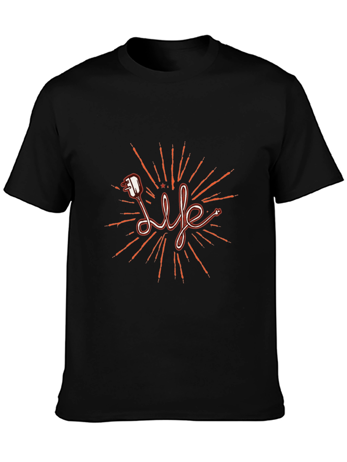 Life Electric Plug T-Shirt - Stylish Graphic Tee