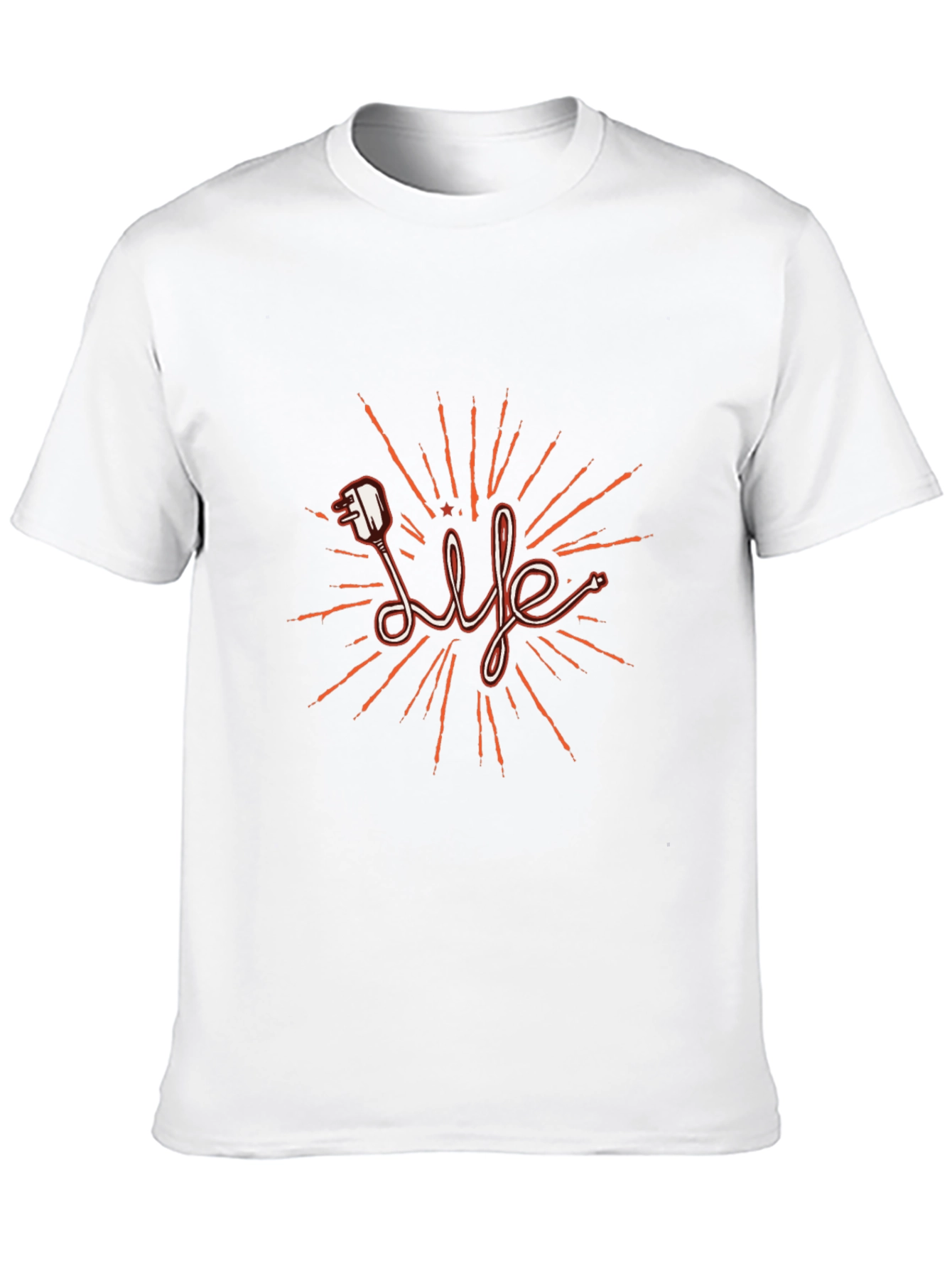 Life Electric Plug T-Shirt - Stylish Graphic Tee