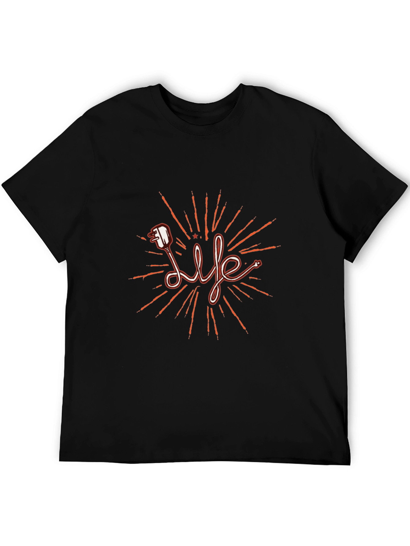 Life Electric Plug T-Shirt - Stylish Graphic Tee