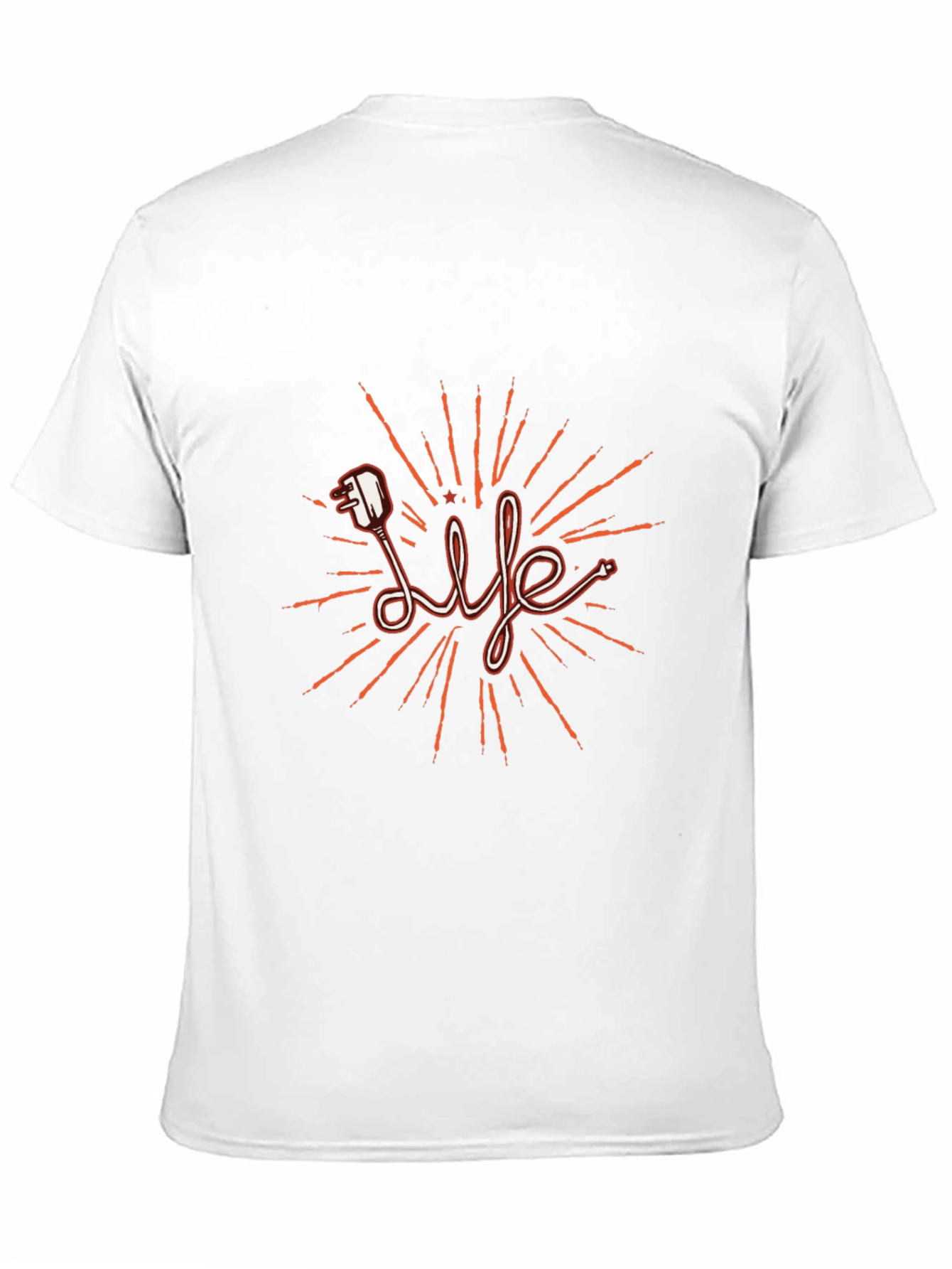 Life Electric Plug T-Shirt - Stylish Graphic Tee