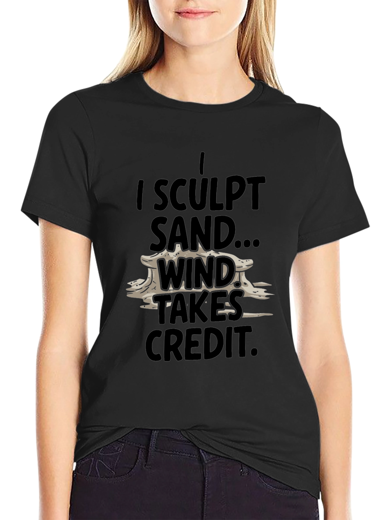 I Sculpt Sand T-Shirt - Funny Beach Summer Tee