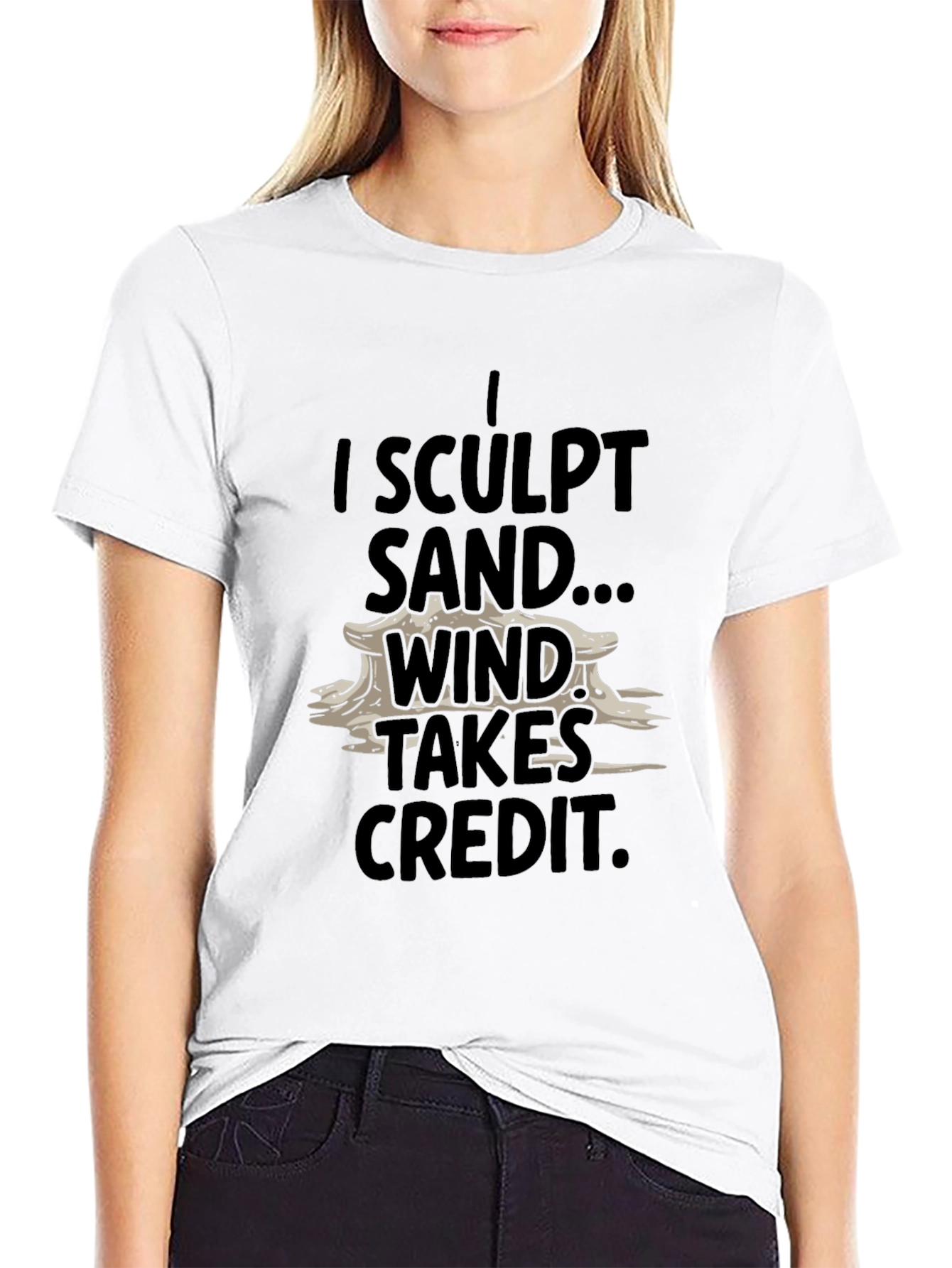 I Sculpt Sand T-Shirt - Funny Beach Summer Tee