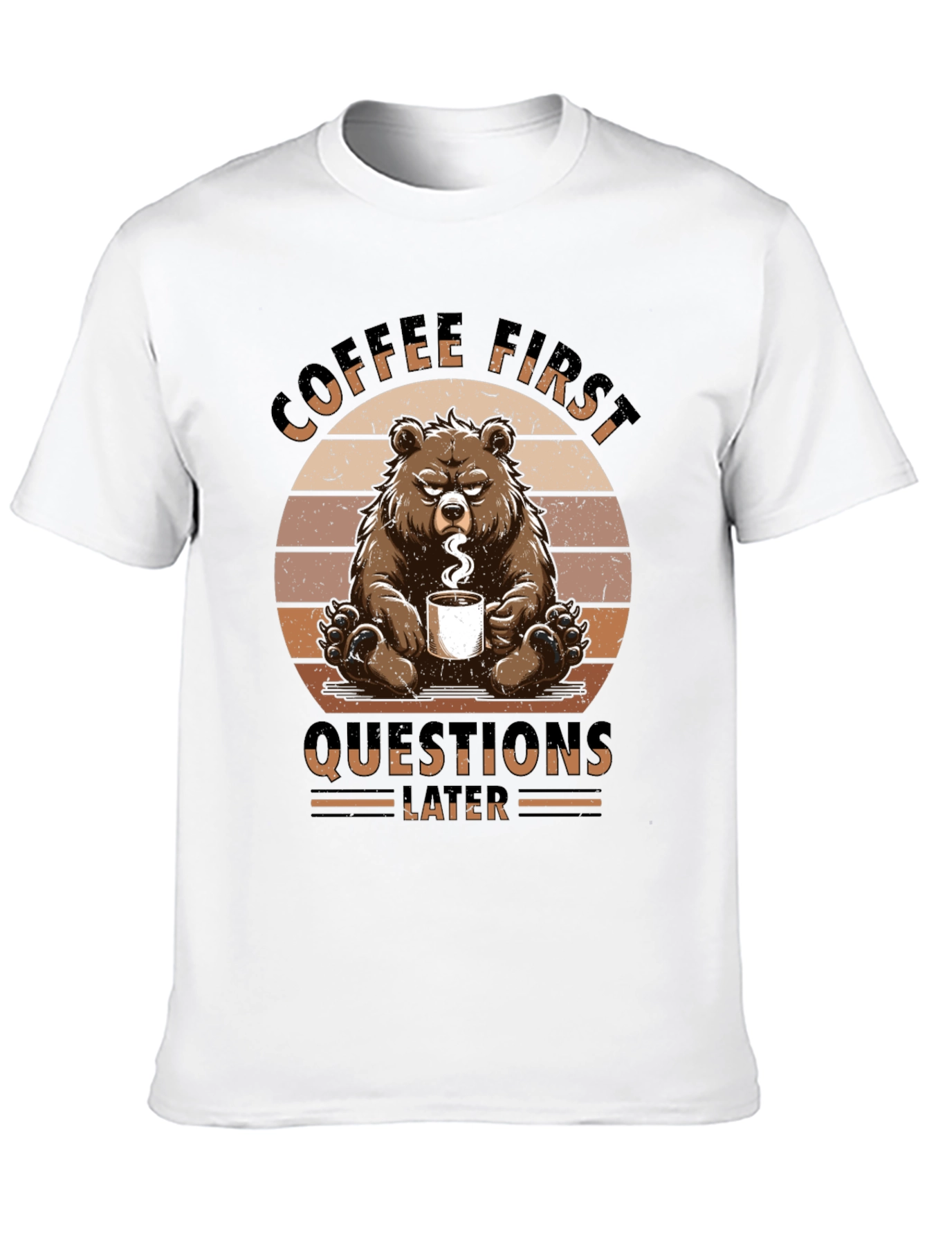 Coffee First Bear Graphic Tee