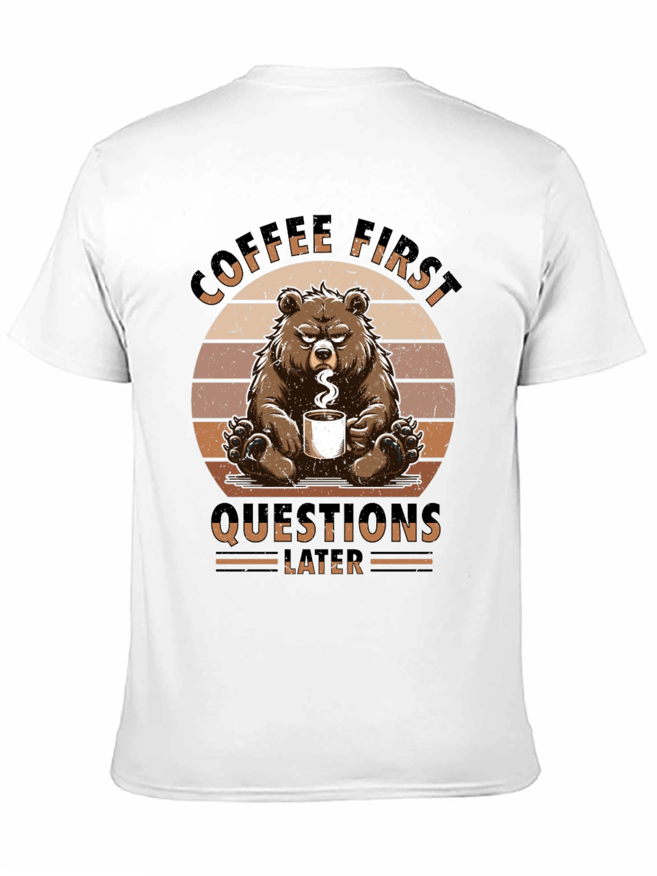 Coffee First Bear Graphic Tee