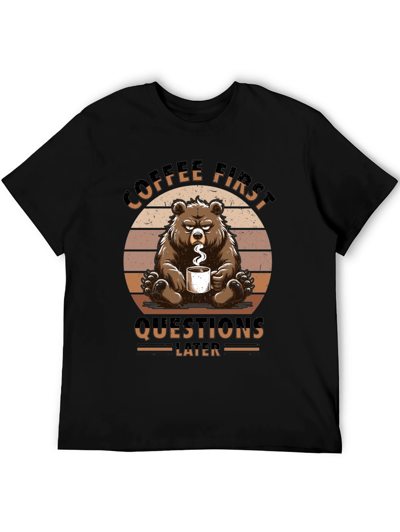 Coffee First Bear Graphic Tee