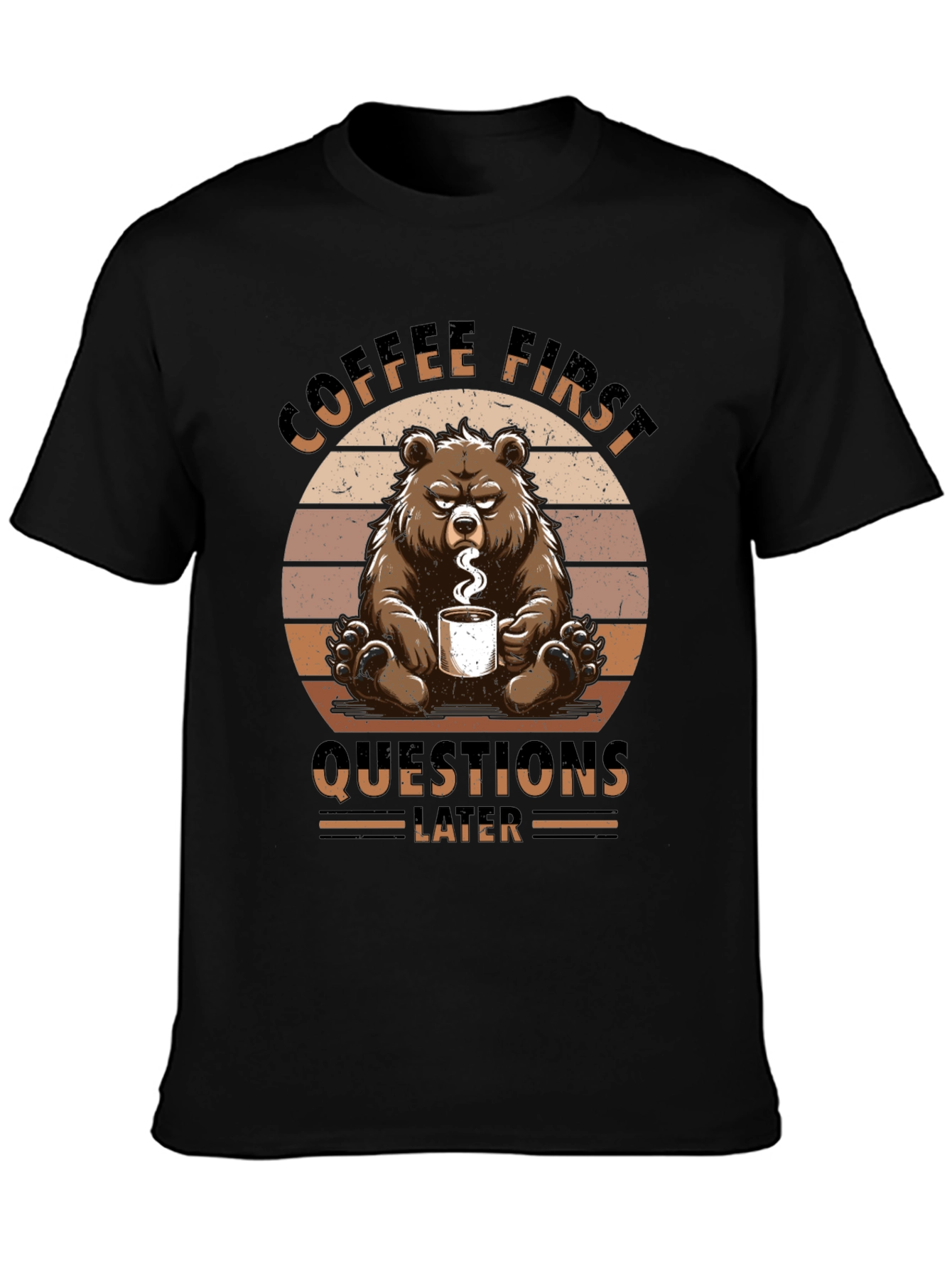 Coffee First Bear Graphic Tee