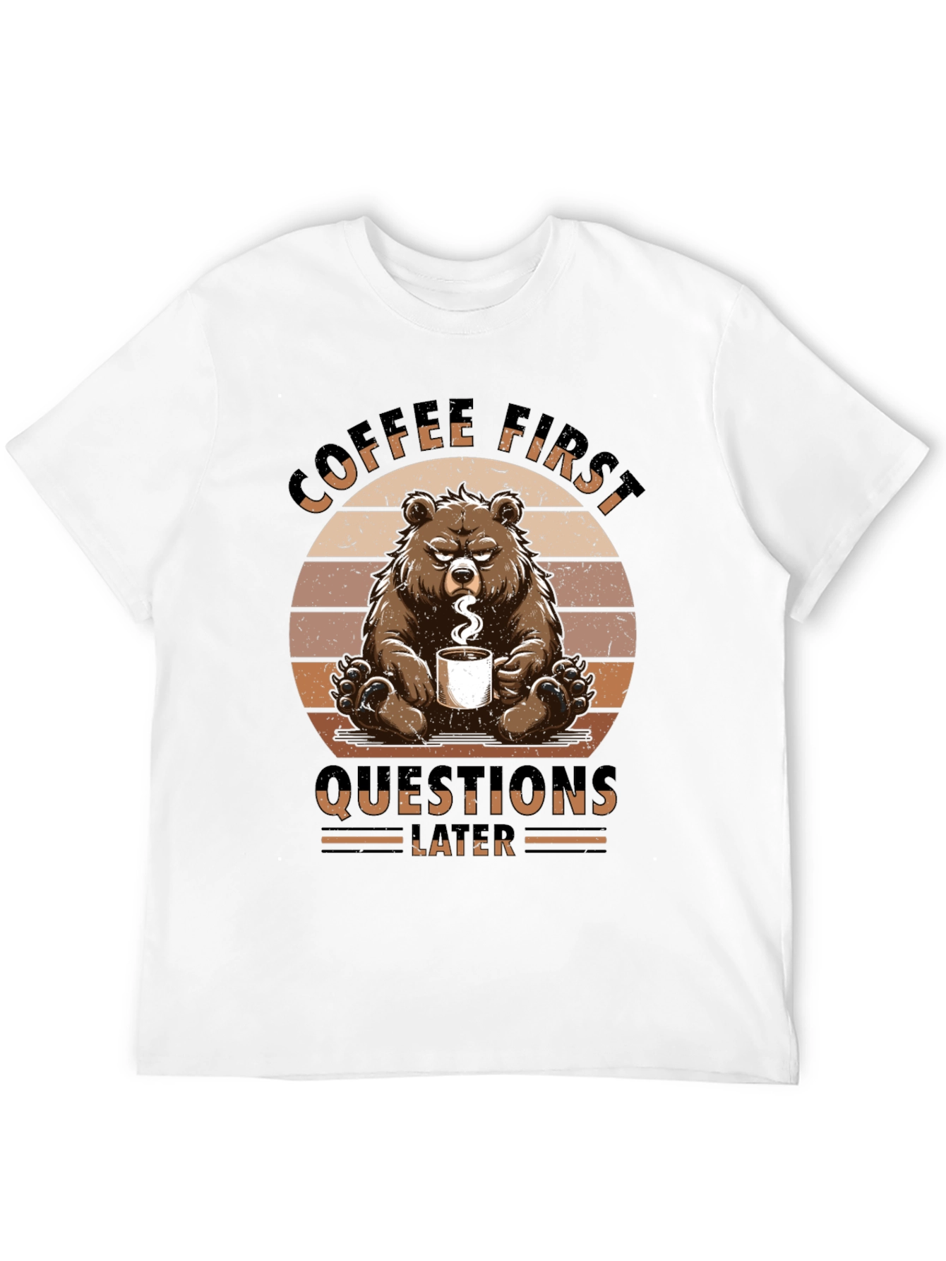 Coffee First Bear Graphic Tee