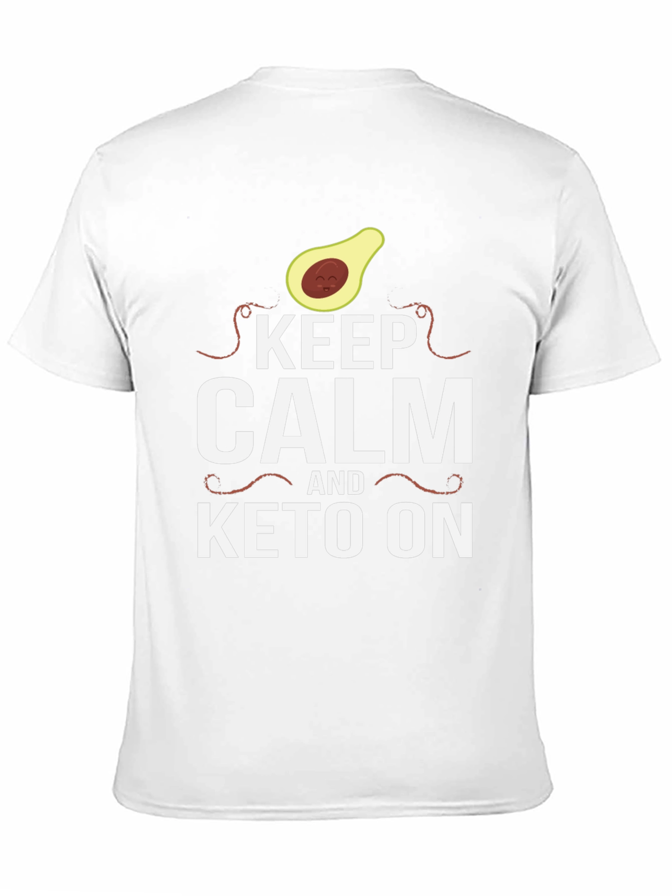 Keep Calm and Keto On Black T-Shirt