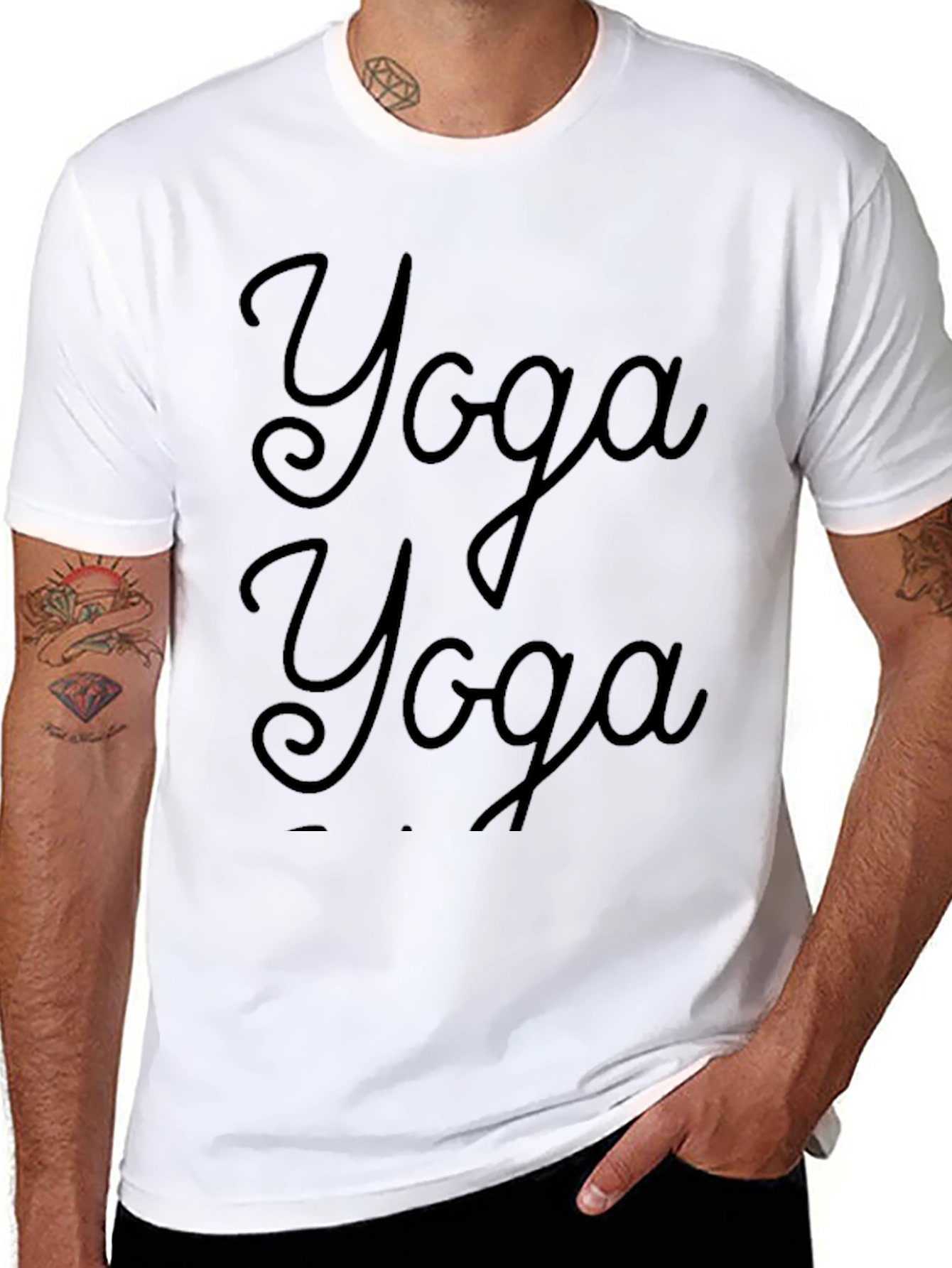 Yoga T-Shirt - Double Print Casual Wear