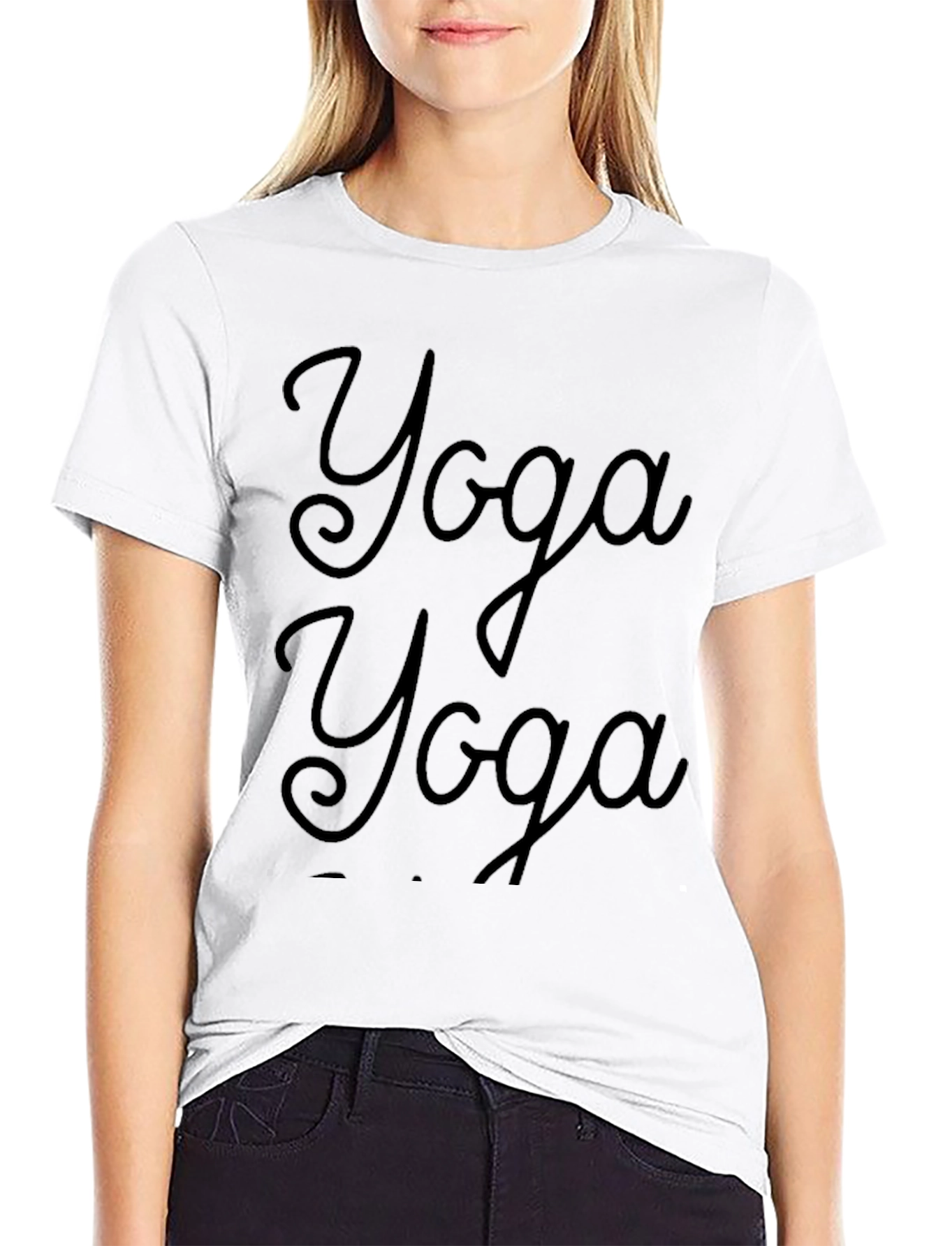 Yoga T-Shirt - Double Print Casual Wear