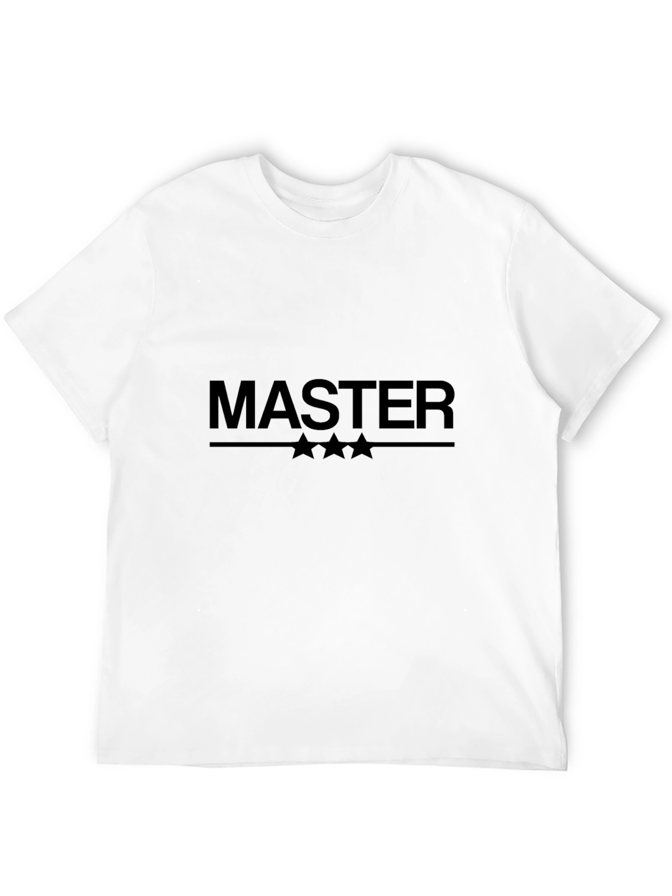 Master Graphic Tee - Stylish Black Cotton Blend